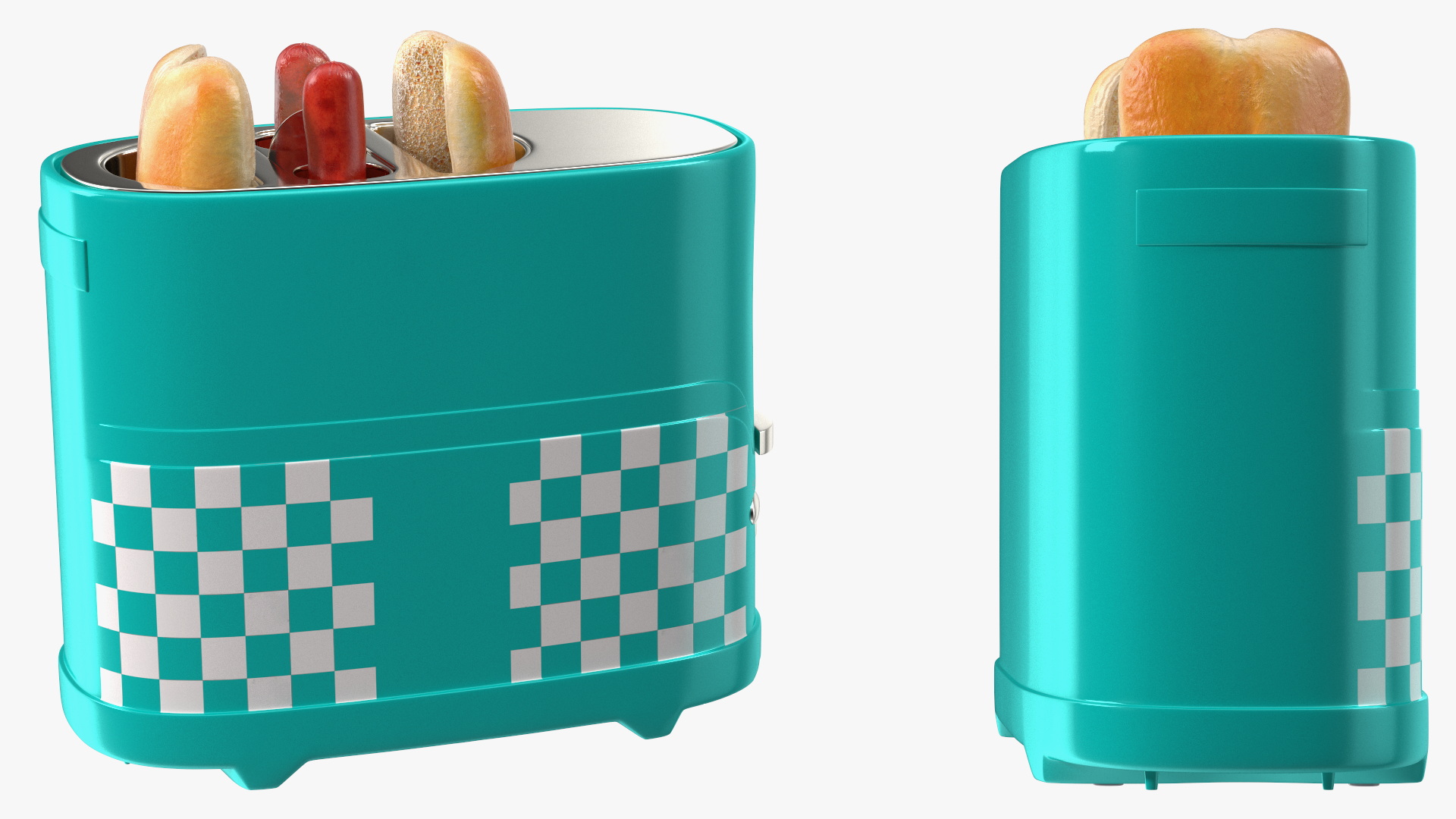 Toaster Carrying Hot Dog 3D model