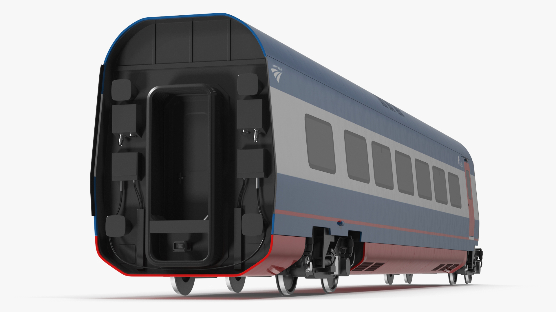 3D Train Car Amtrak Alstom Avelia Liberty model