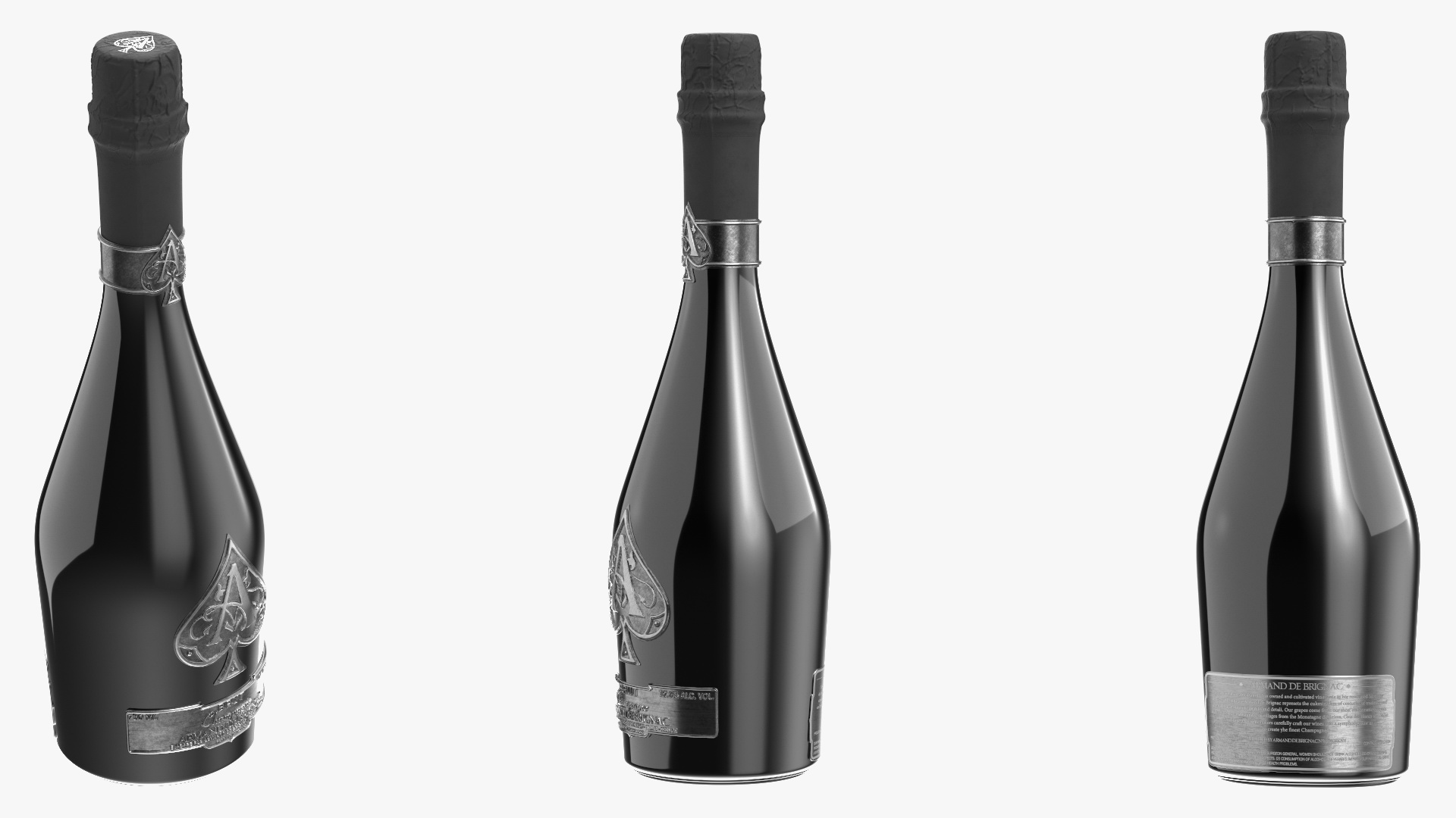 3D Armand de Brignac Ace of Spades Blanc de Blanc