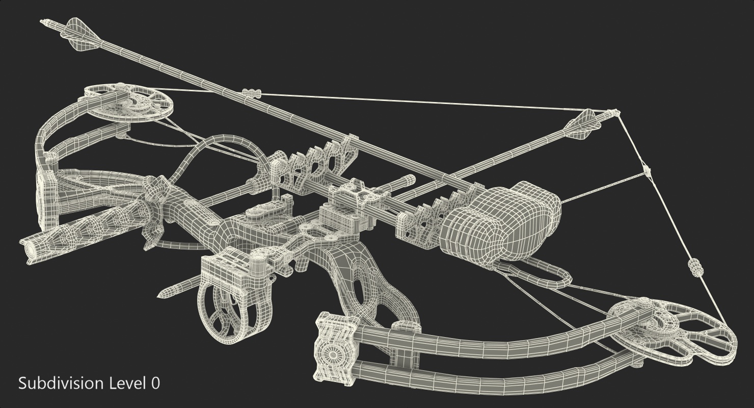 3D Armed Compound Bow Generic