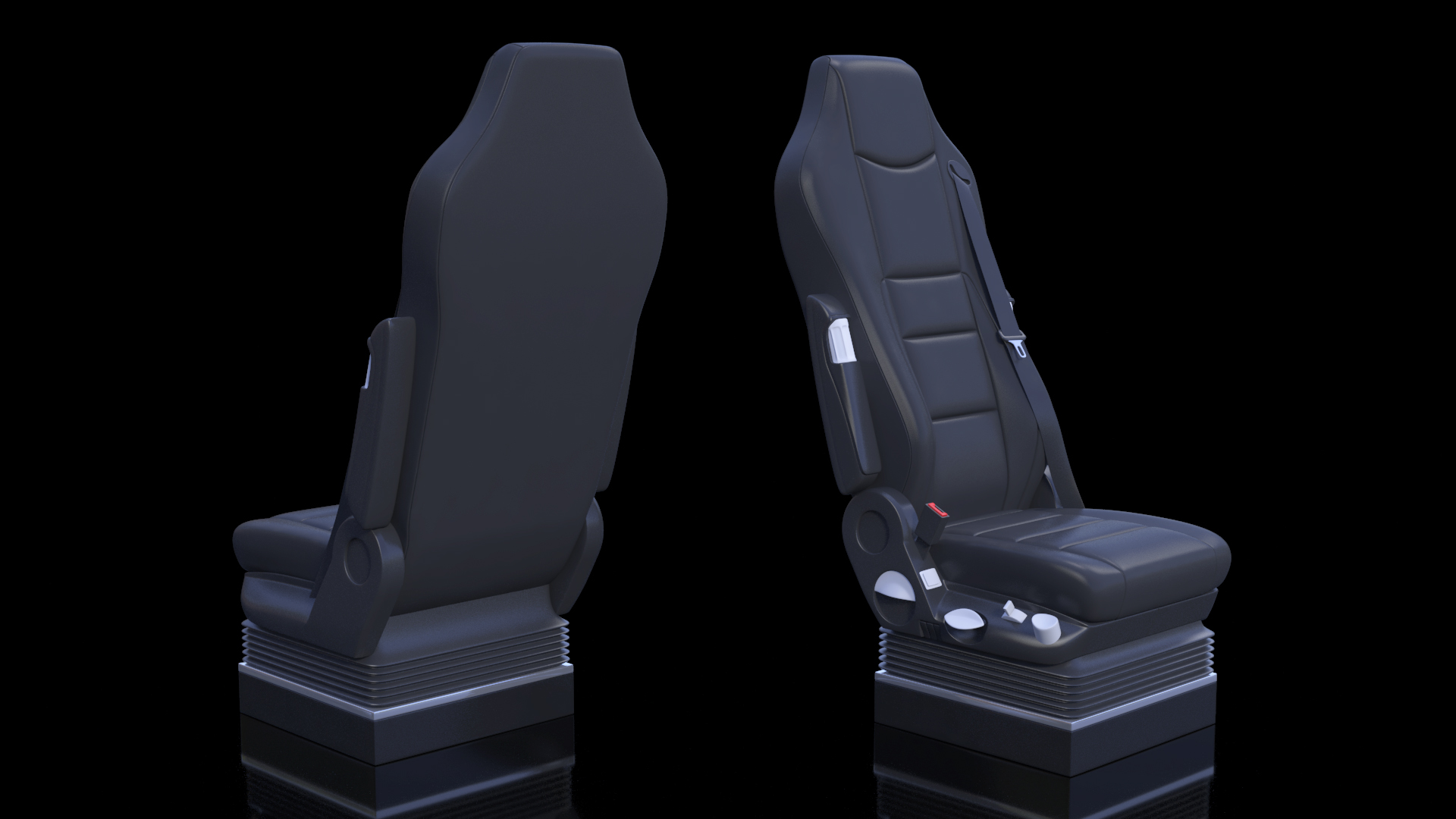 3D model Bus Driver Seat