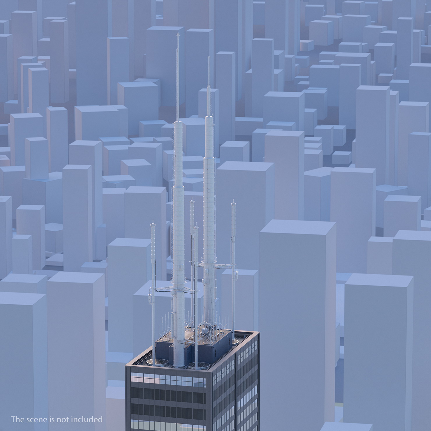 Skyscraper Roof Top 3D model