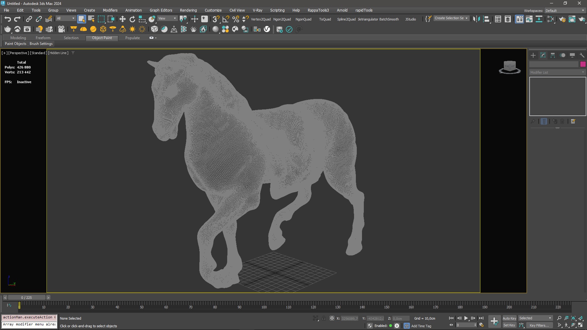 3D model Horse Statue for 3D Print