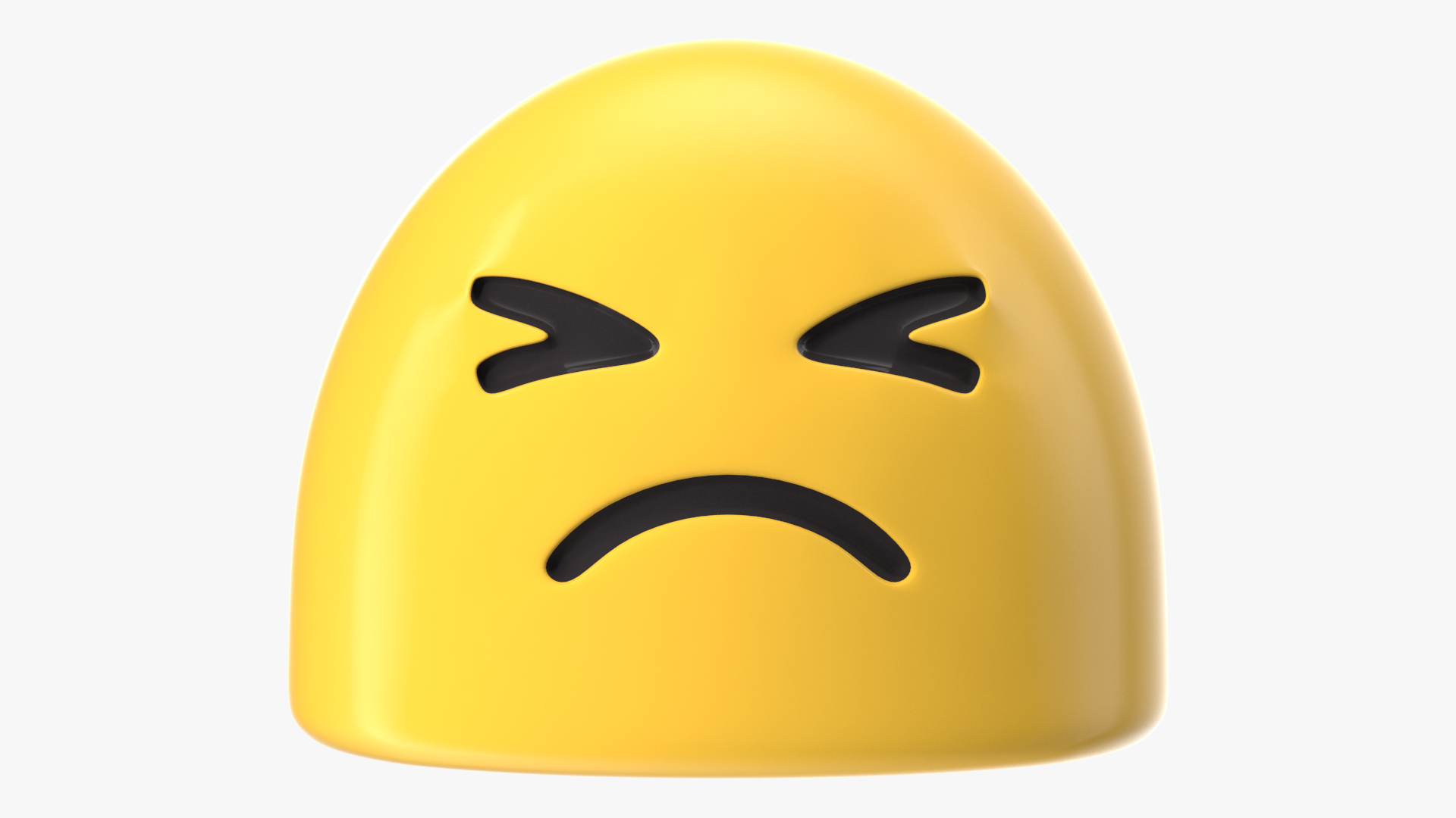 3D model Persevering Face Android Emoji