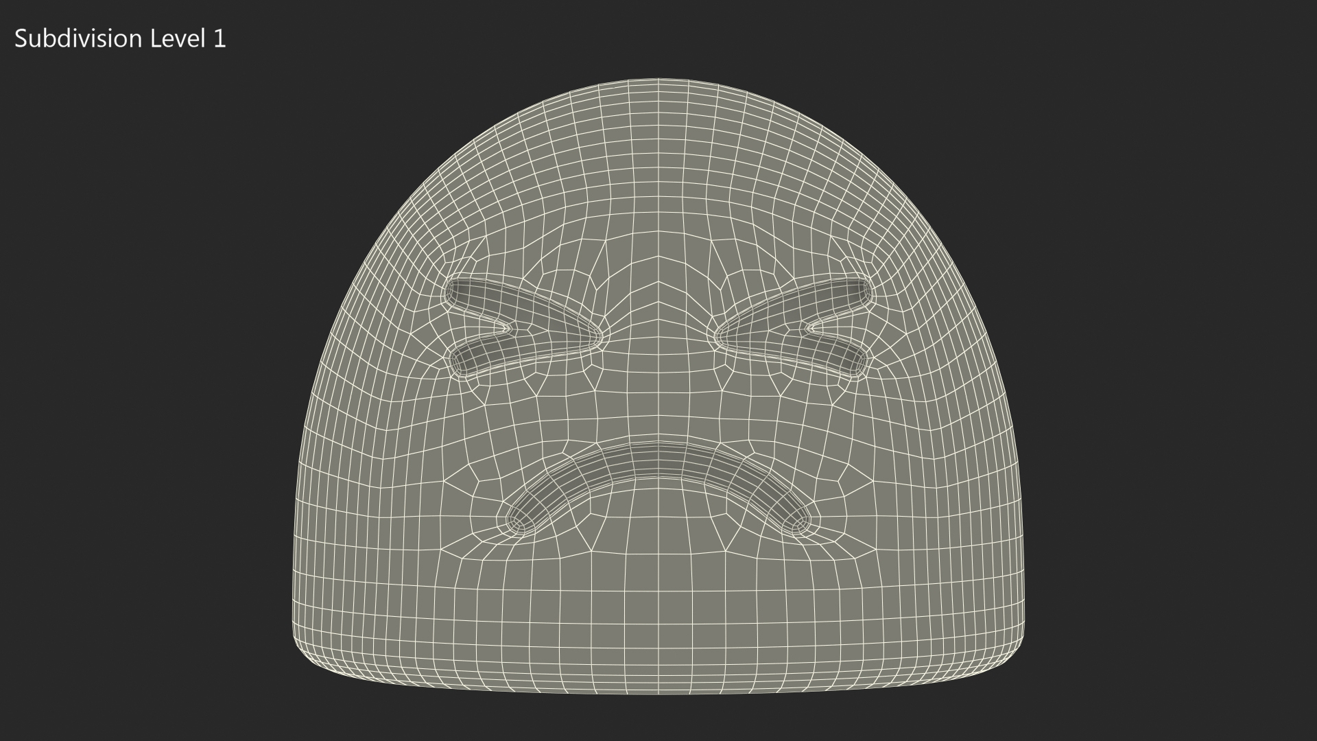 3D model Persevering Face Android Emoji