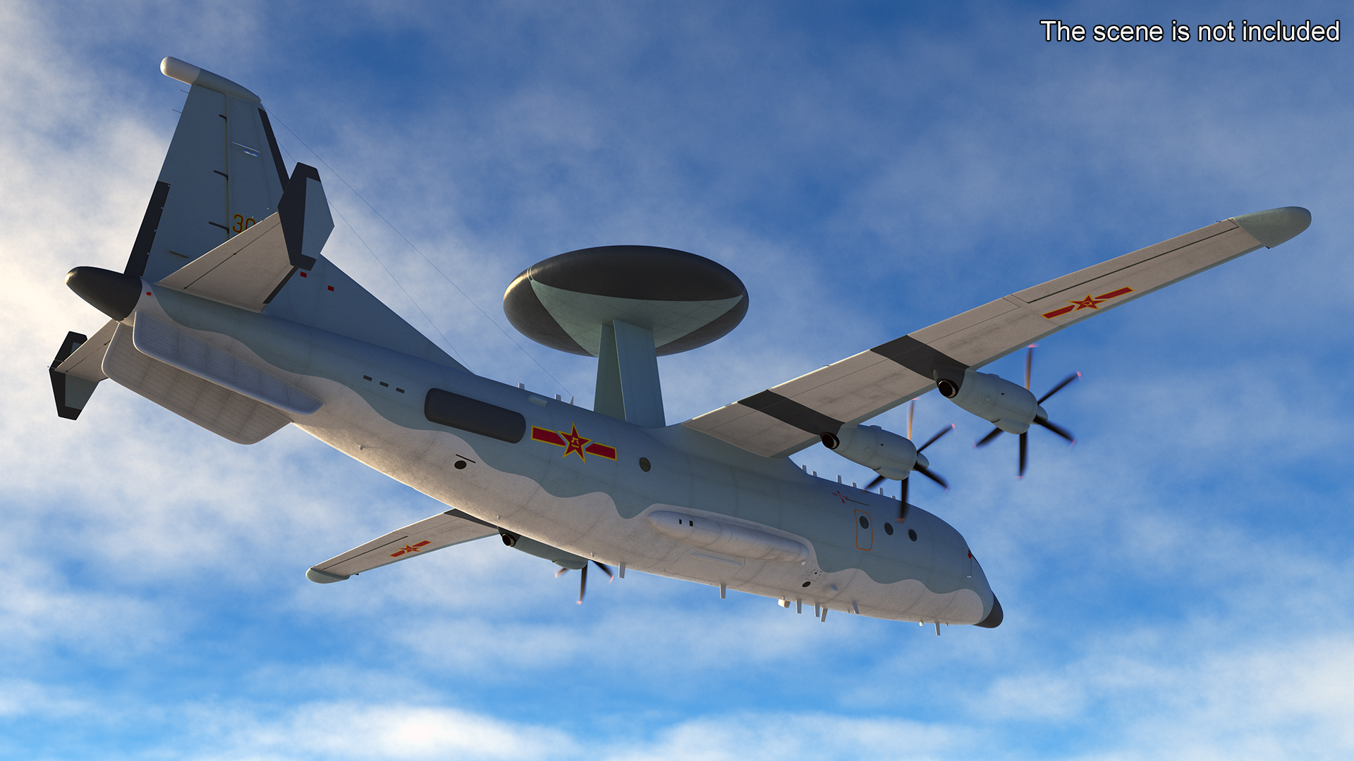 3D model Shaanxi KJ-500 Rigged for Cinema 4D