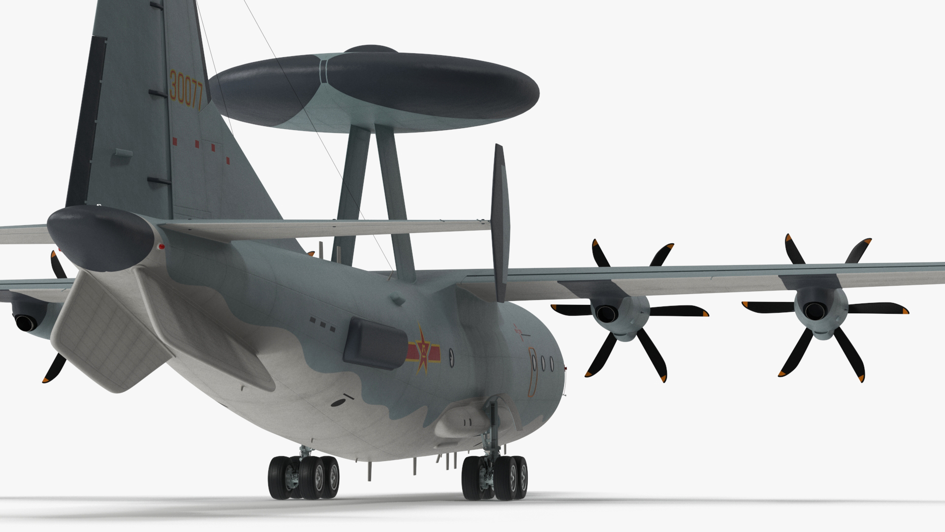 3D model Shaanxi KJ-500 Rigged for Cinema 4D