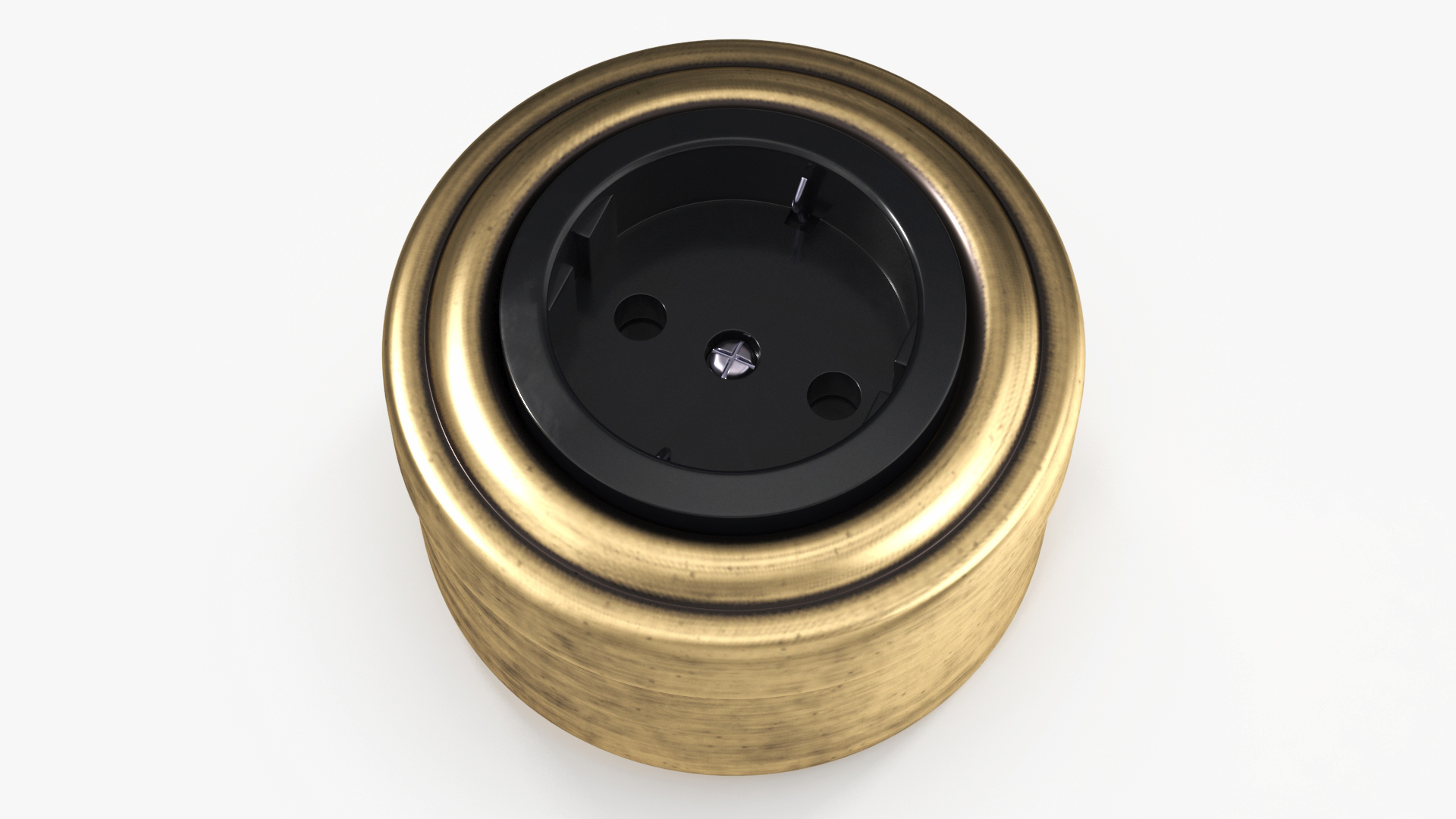 Retro Brass Sockets 3D model