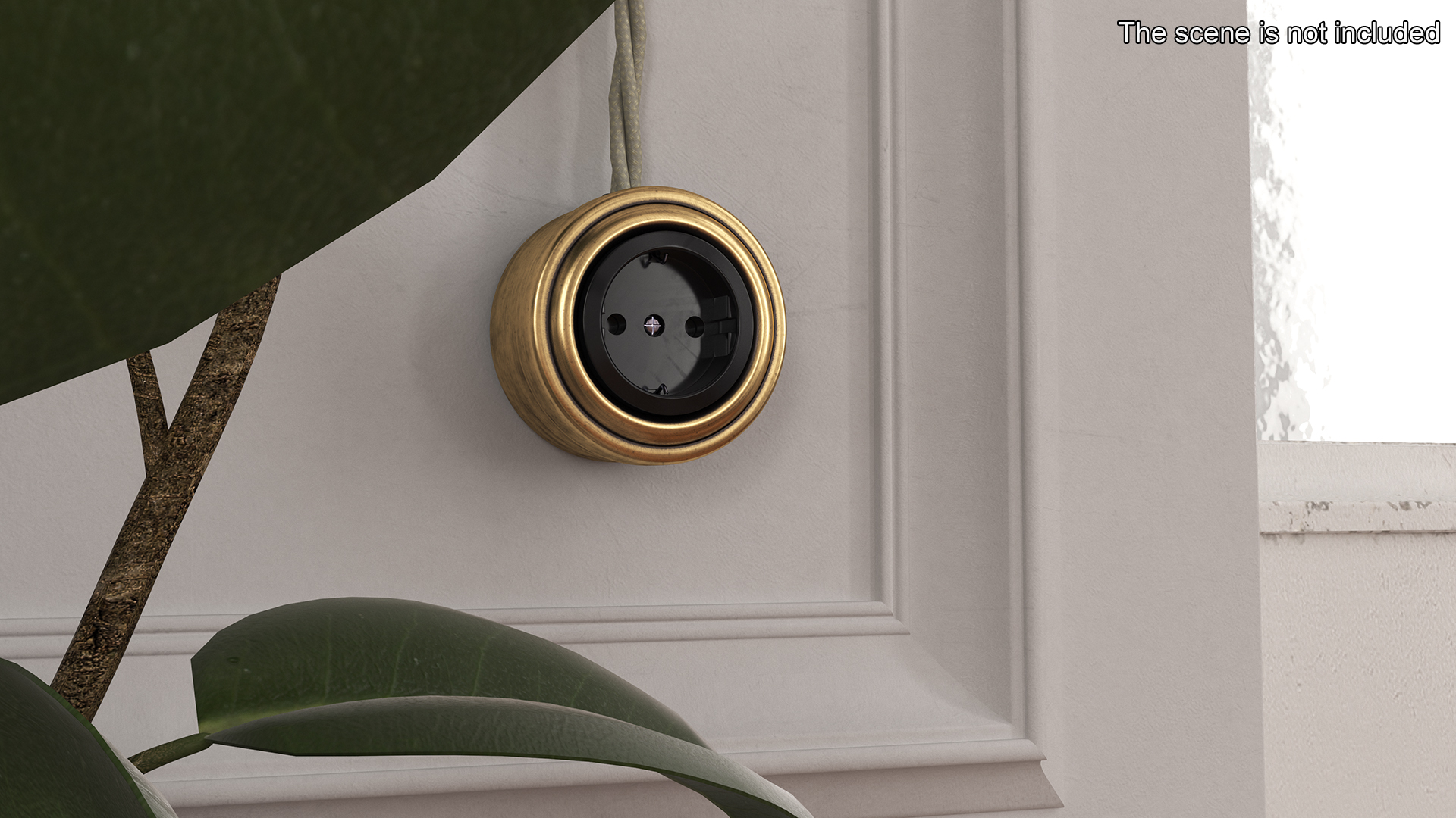 Retro Brass Sockets 3D model