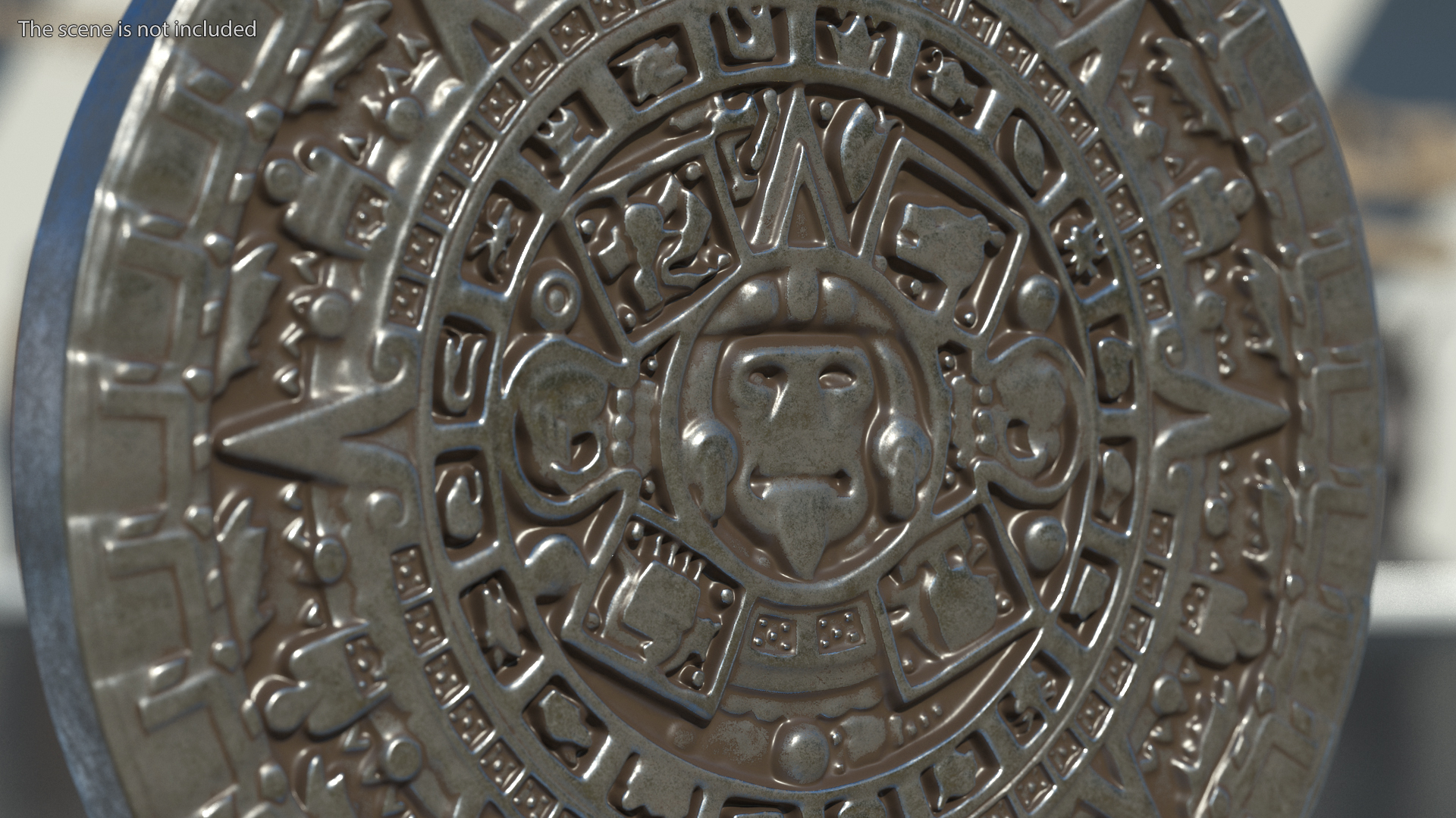 3D model Maya Calendar Metall