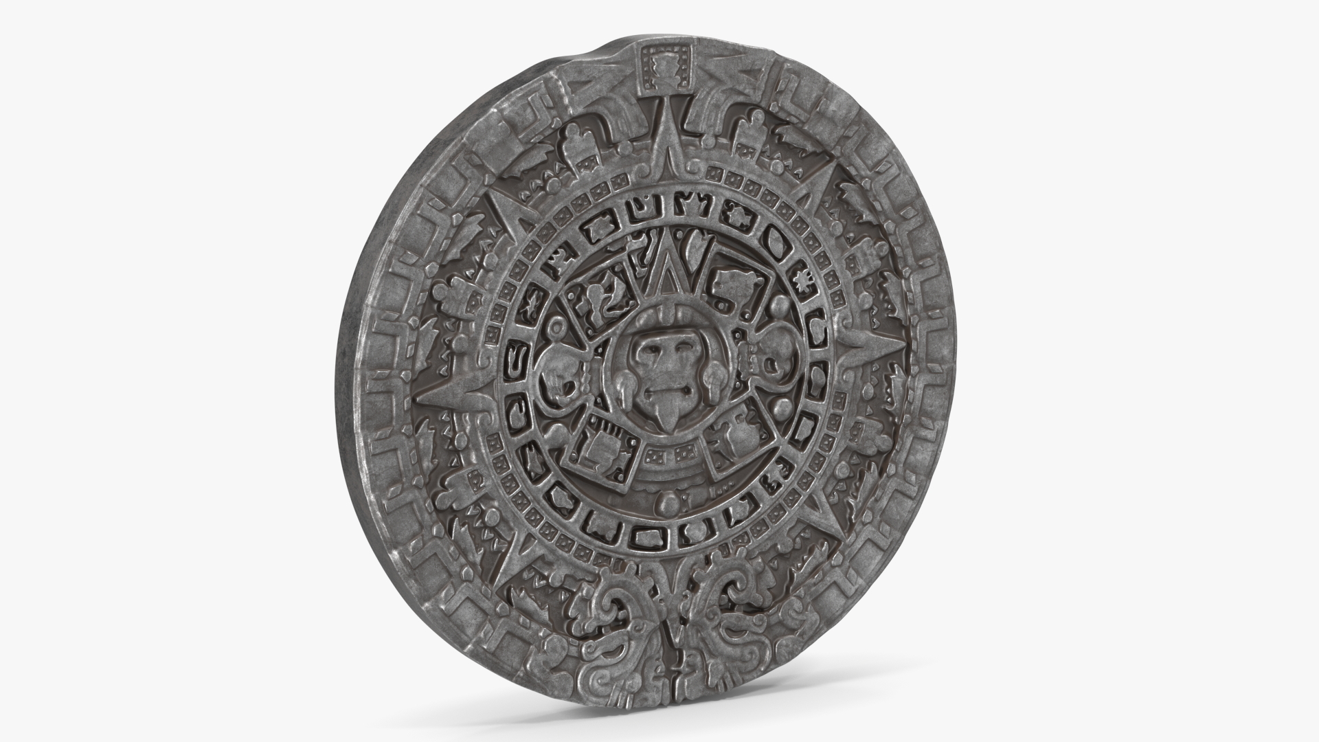 3D model Maya Calendar Metall