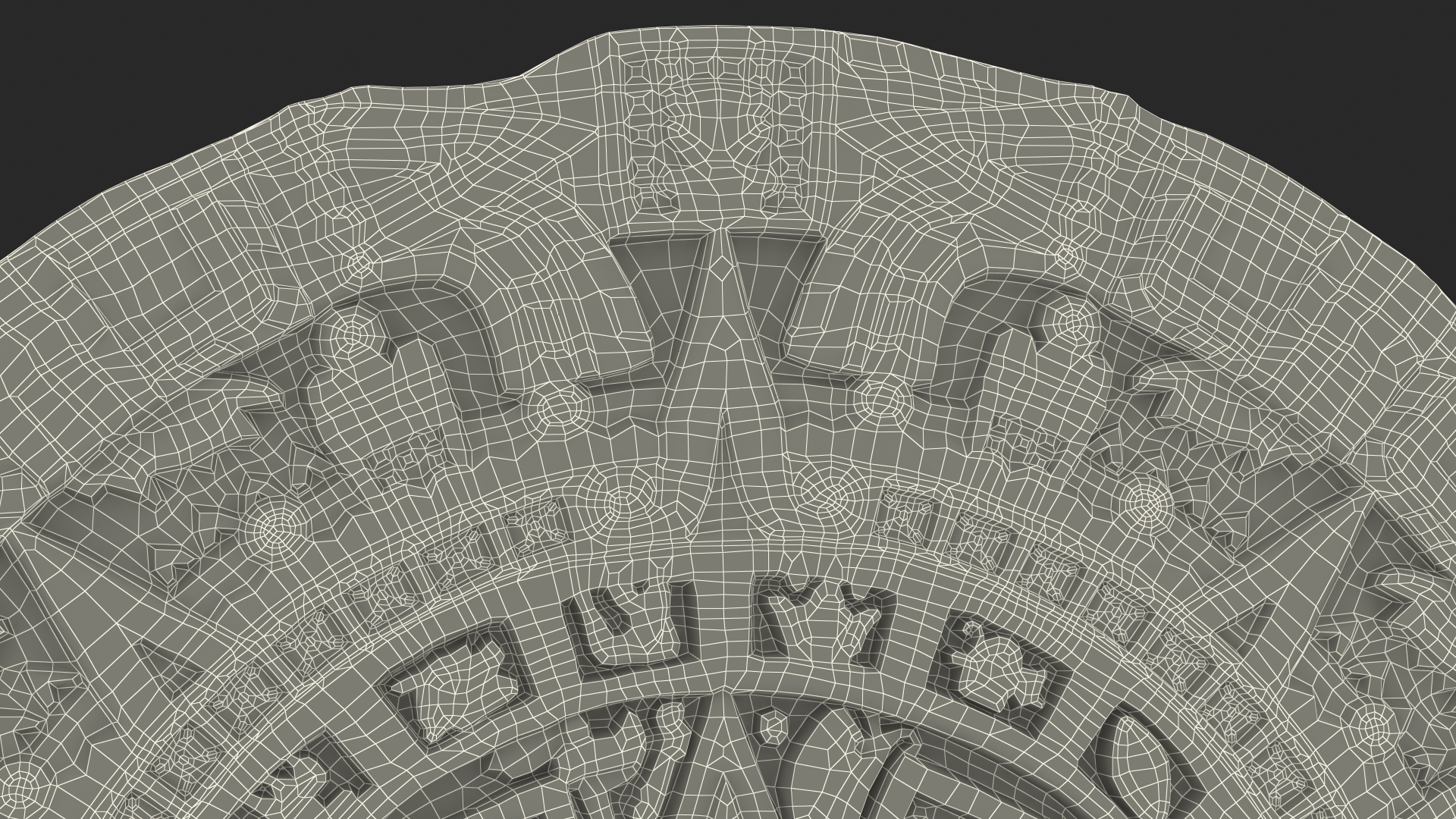 3D model Maya Calendar Metall