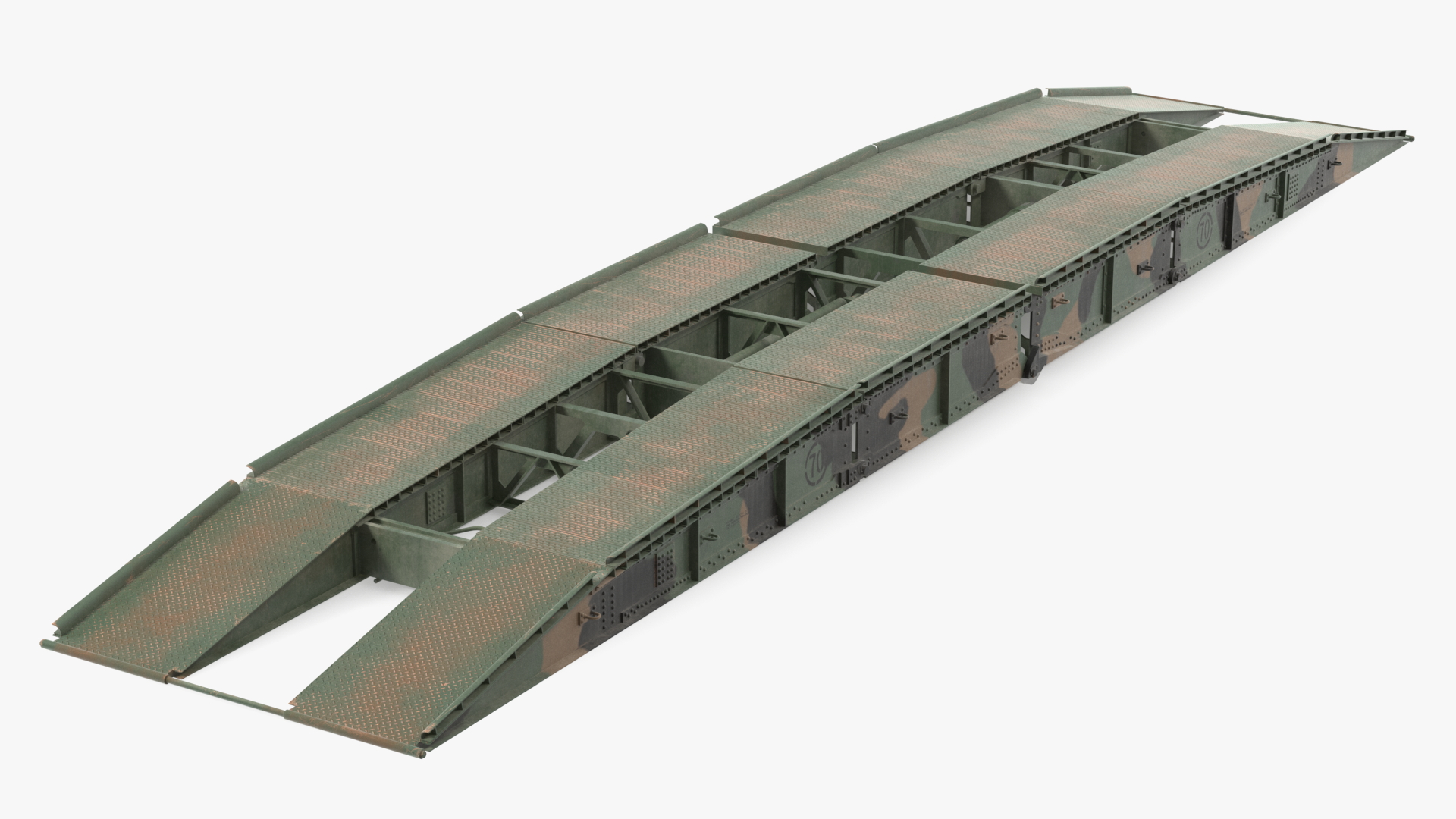 Pontoon Bridge M60A1 AVLB Deployed 3D model