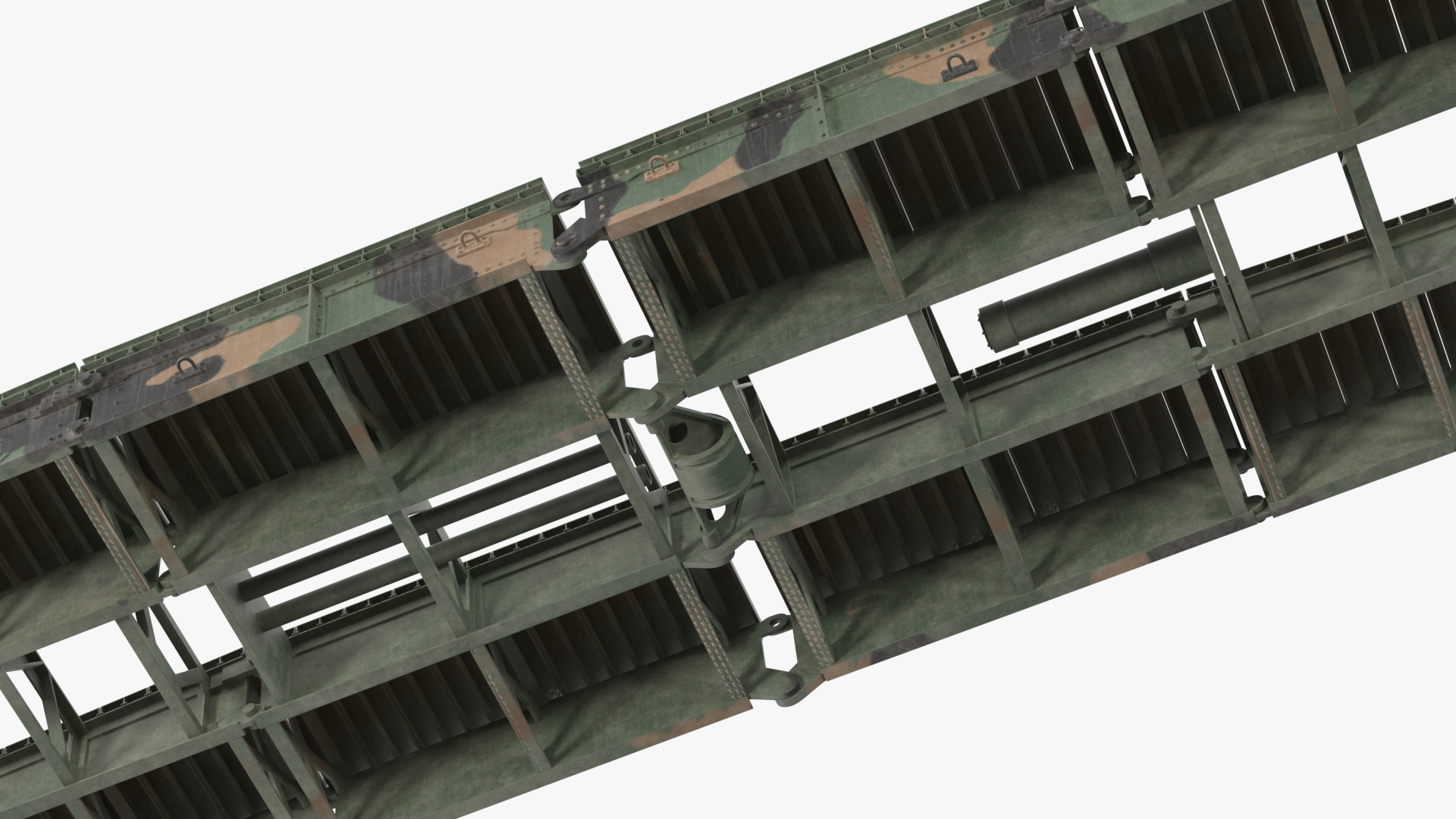 Pontoon Bridge M60A1 AVLB Deployed 3D model