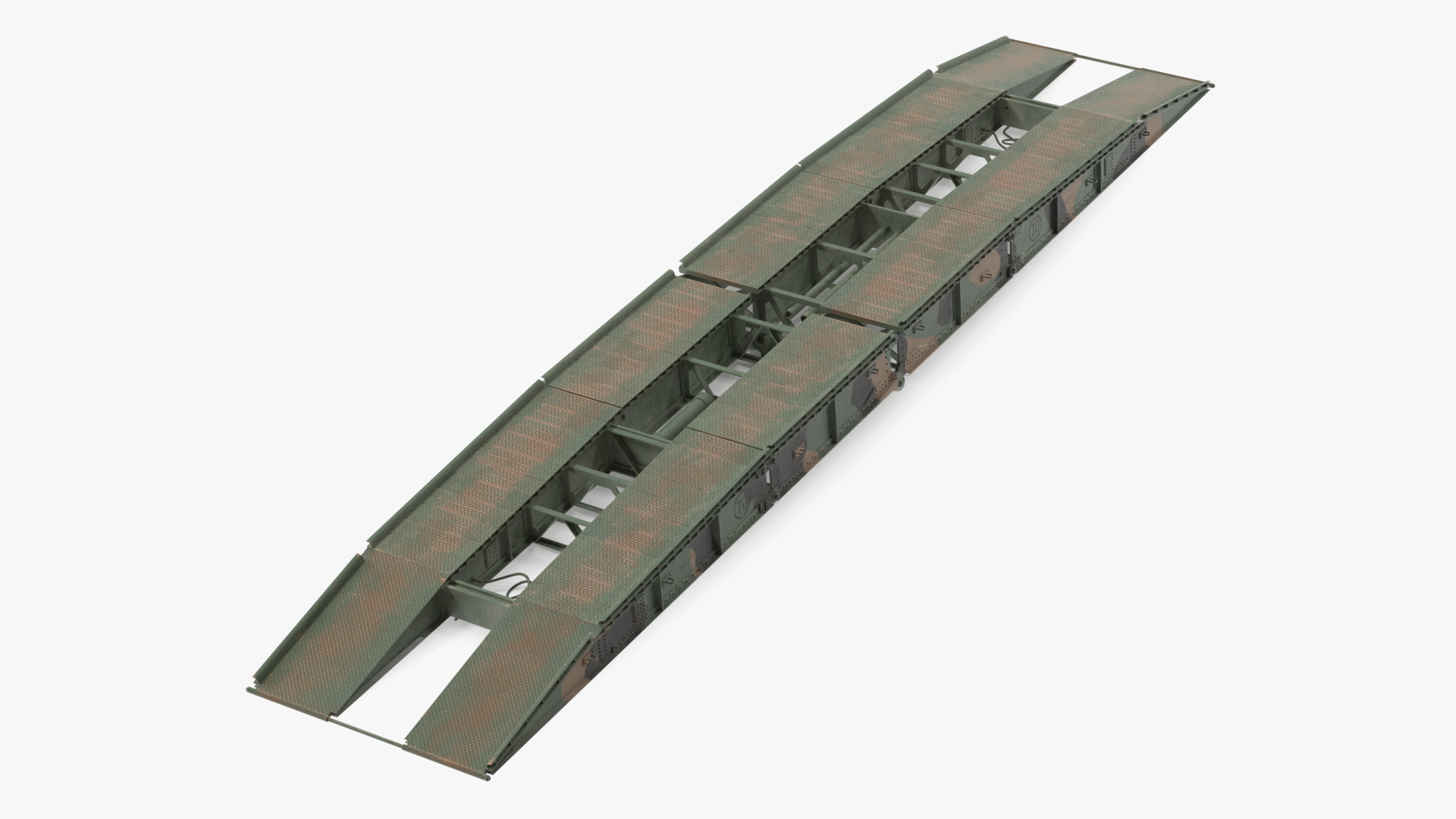 Pontoon Bridge M60A1 AVLB Deployed 3D model