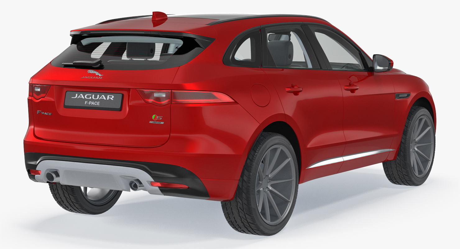 3D model Jaguar F Pace 2017 Rigged