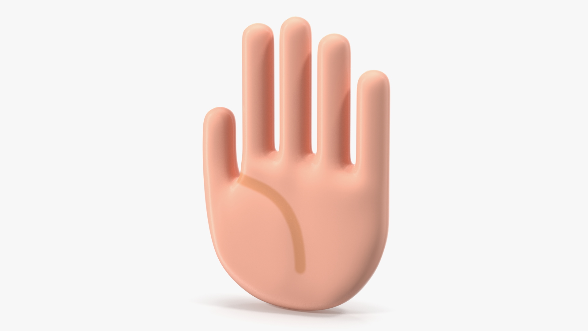 Raised Hand Emoji 3D