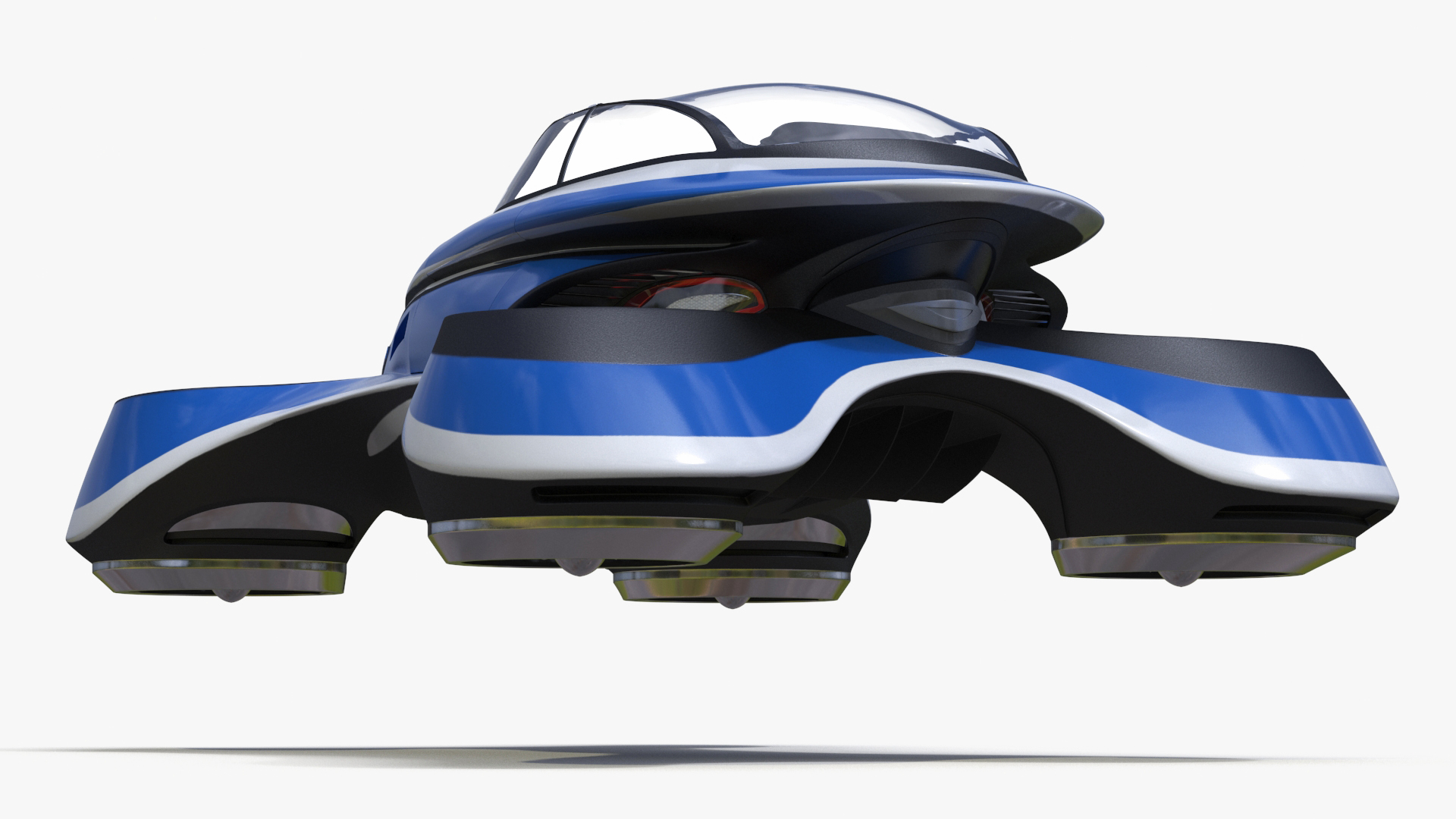 3D model Hover Car Concept by Lazzarini Blue