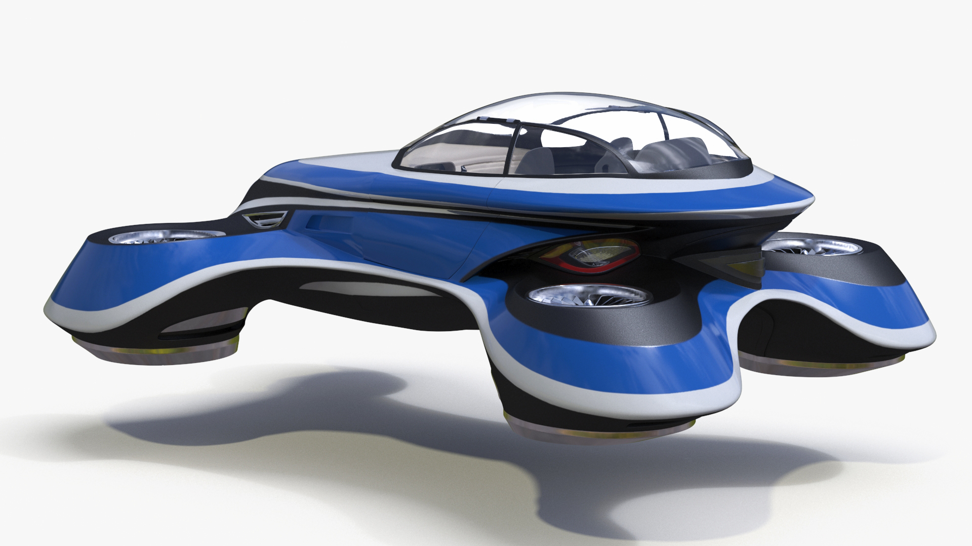 3D model Hover Car Concept by Lazzarini Blue