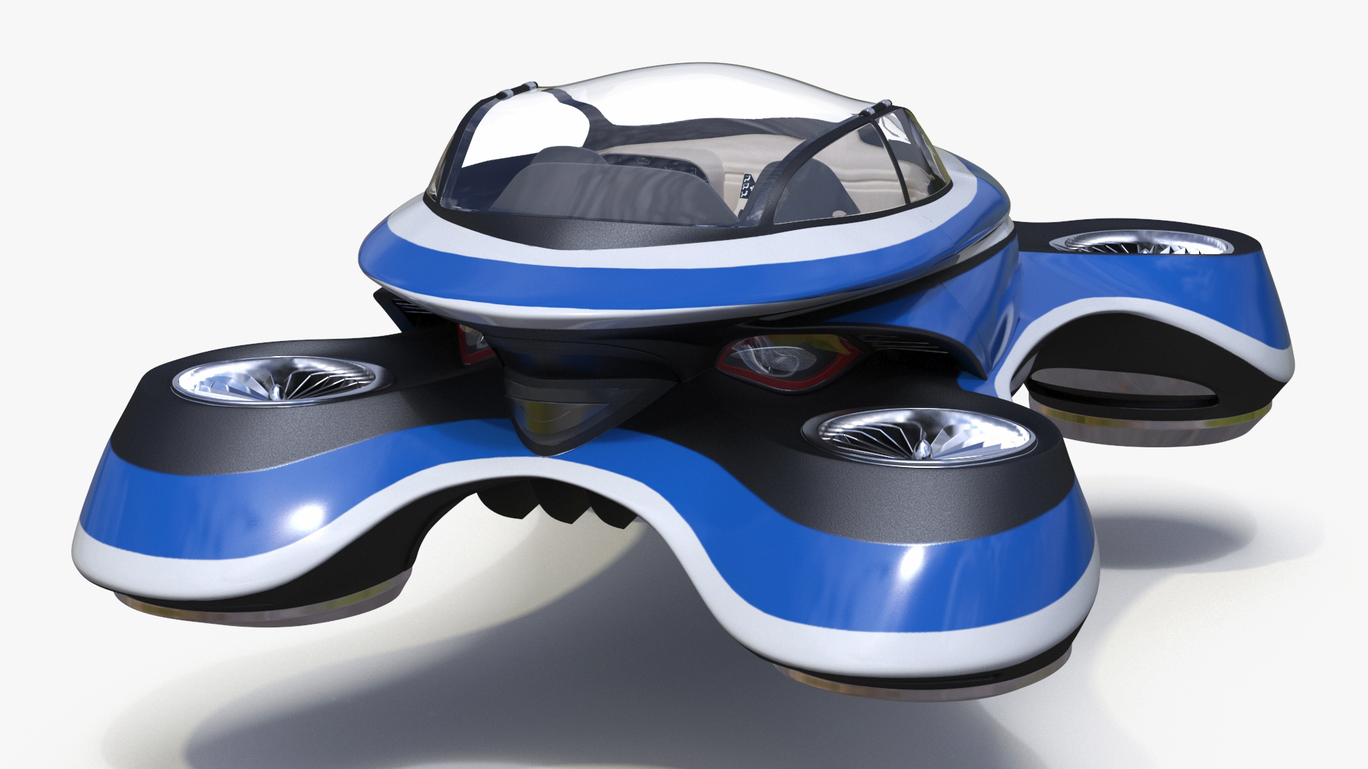 3D model Hover Car Concept by Lazzarini Blue