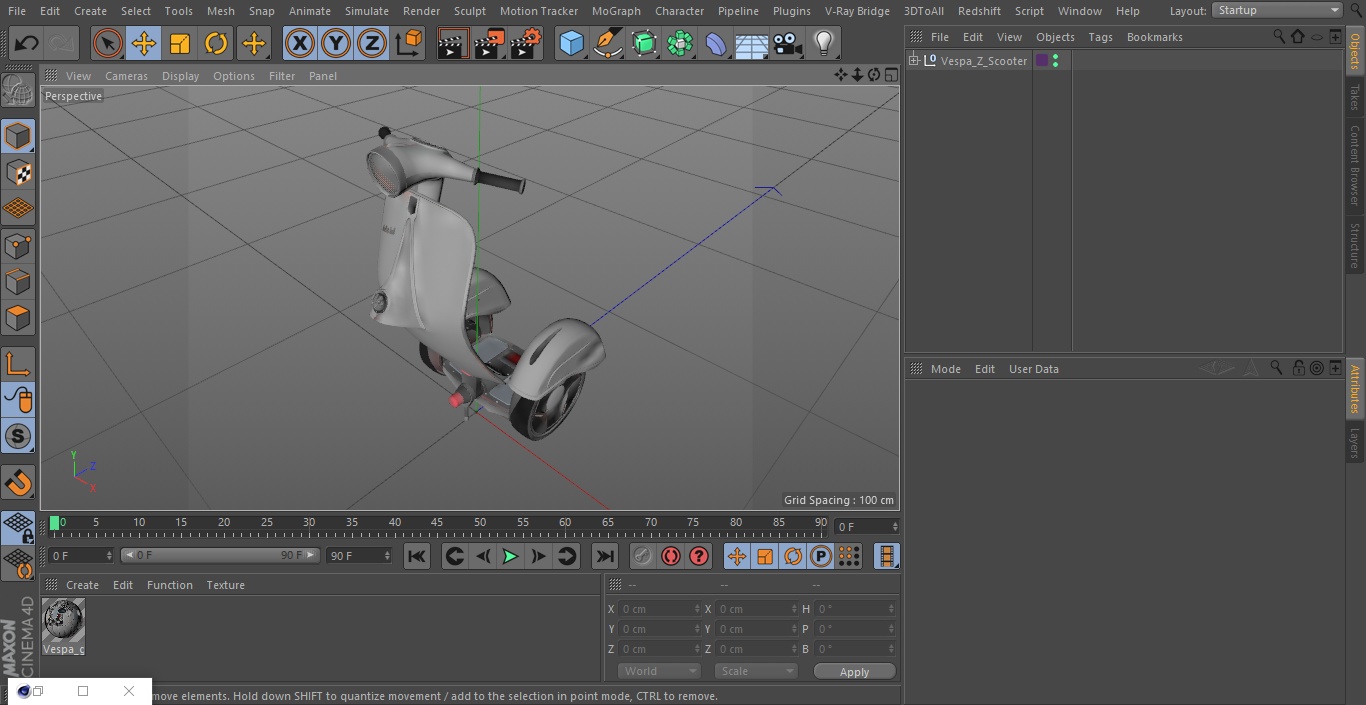 3D model Vespa Z-Scooter