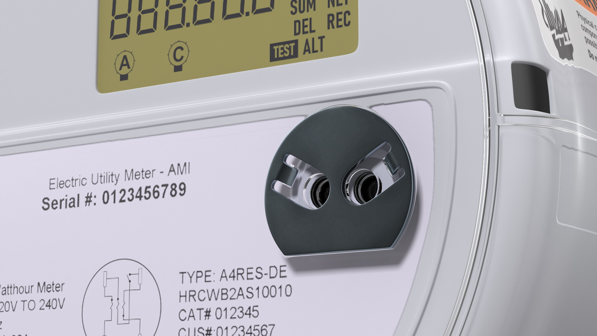 3D model Electricity Meter ON