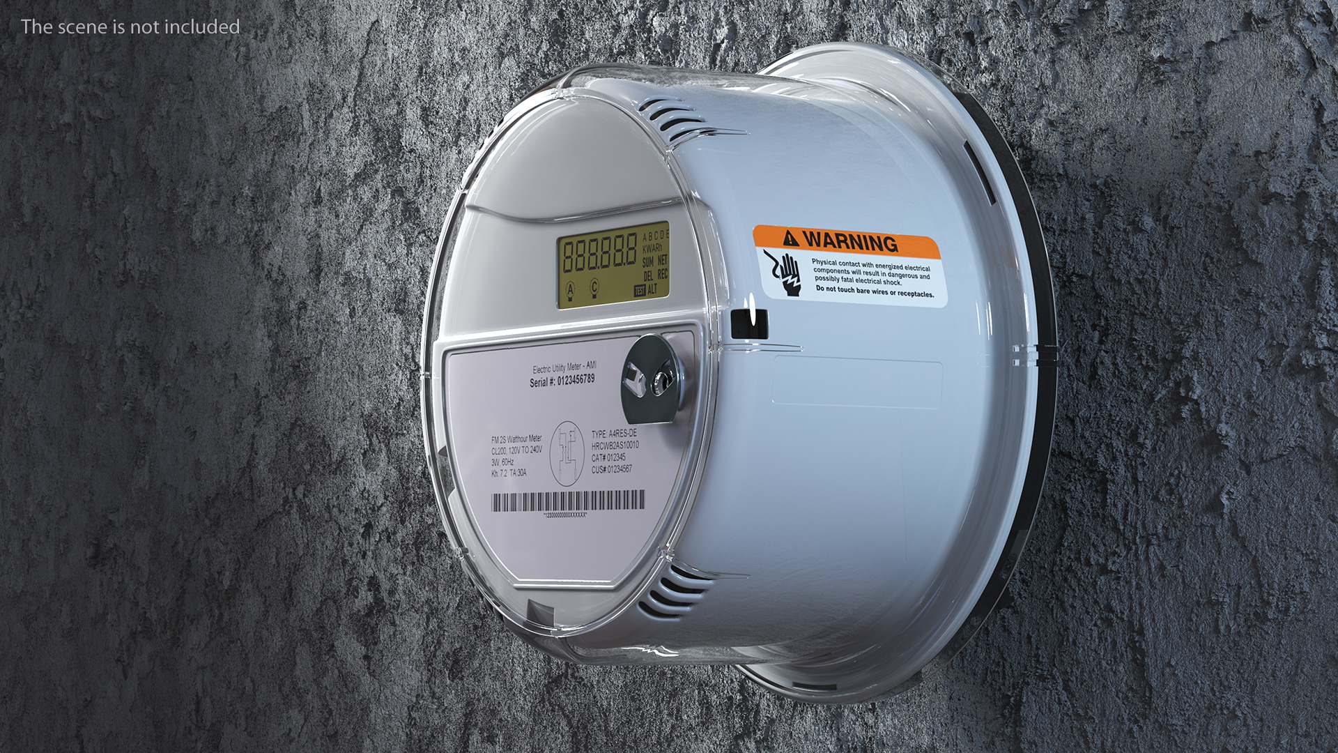 3D model Electricity Meter ON