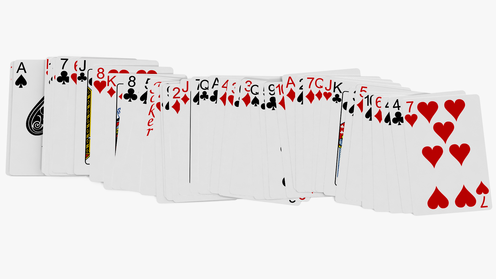 3D model Set of Playing Cards