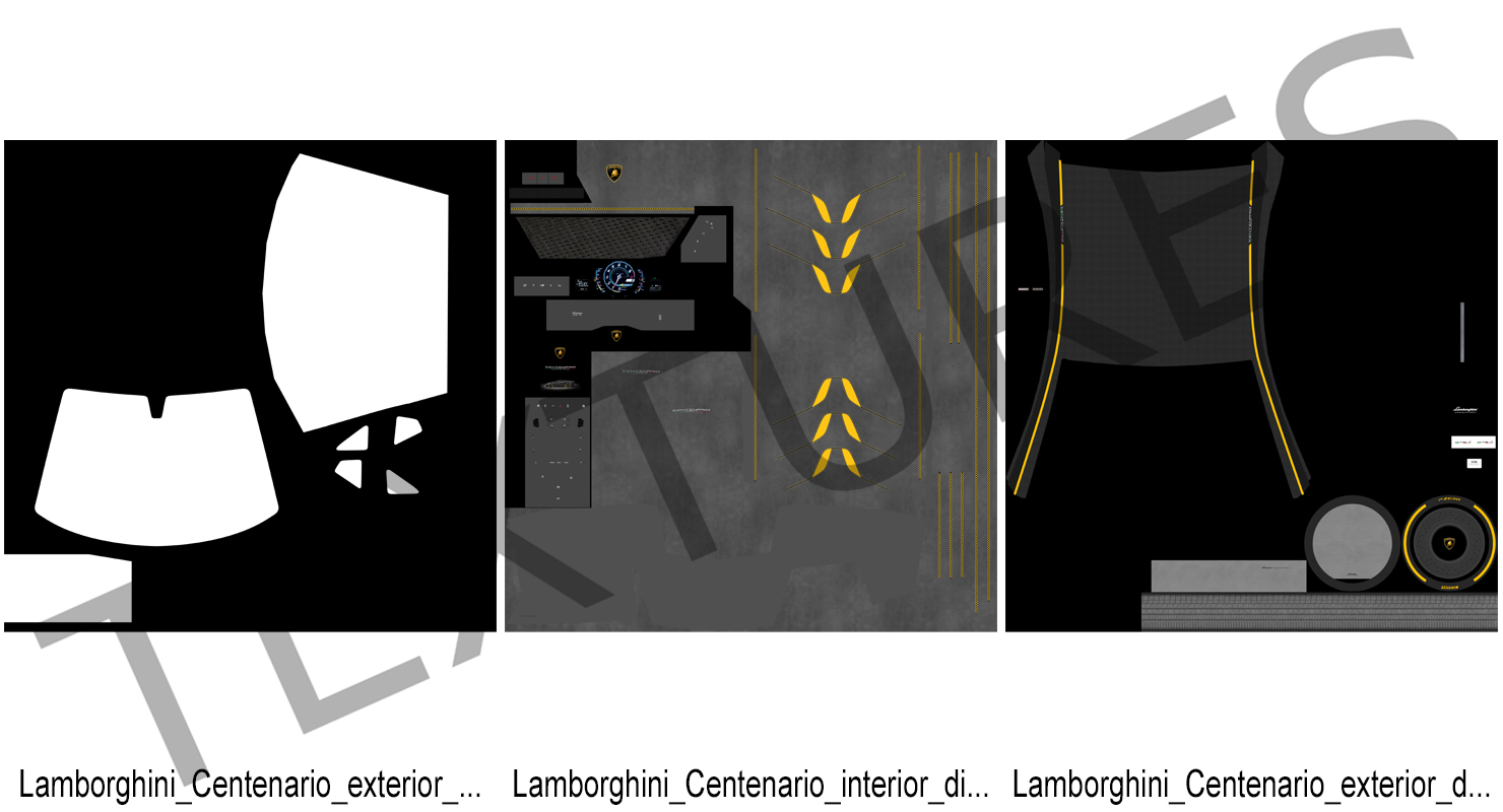 3D Hypercar Lamborghini Centenario 2017 Rigged model