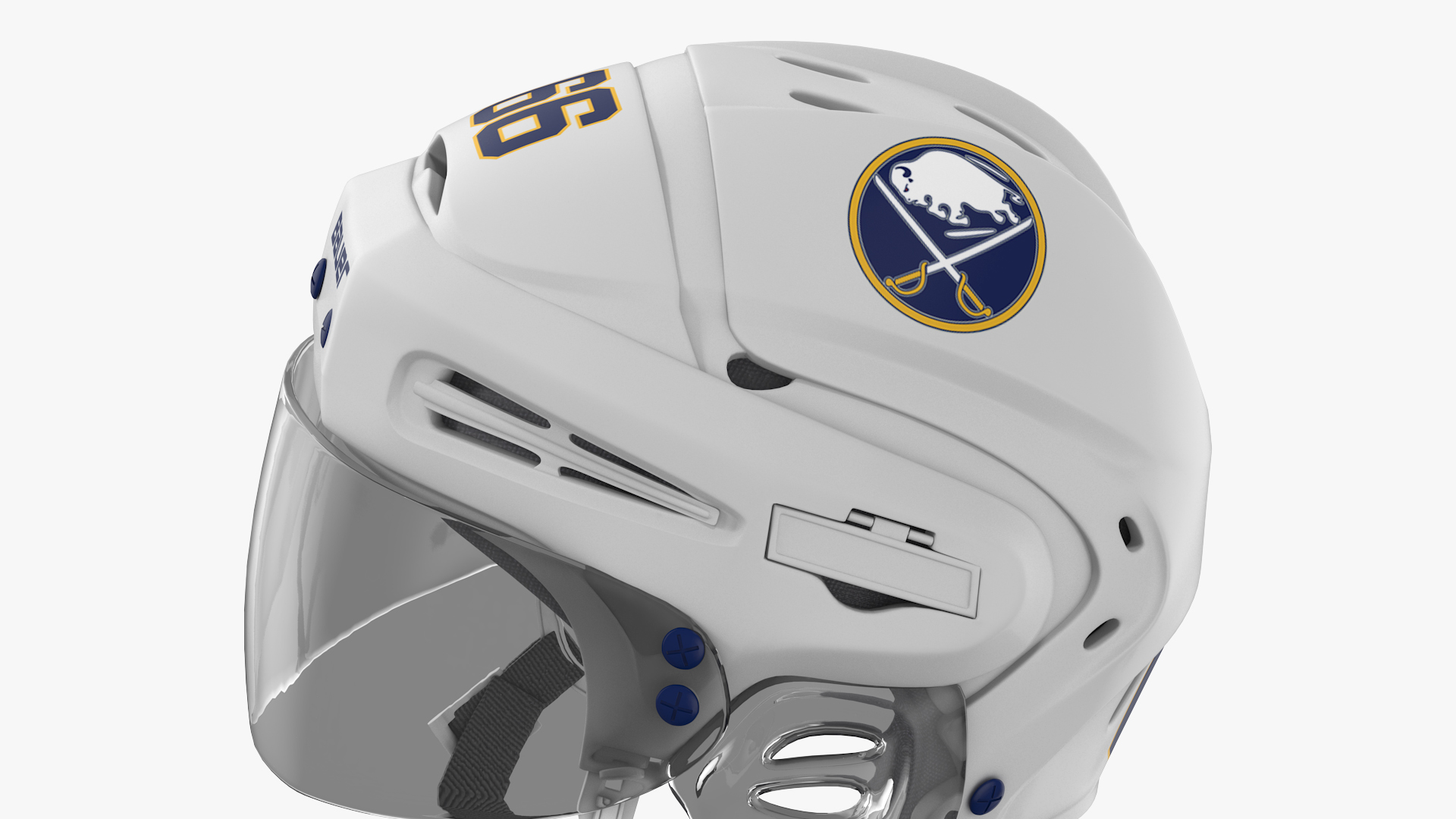 3D Hockey Helmet Buffalo Sabres model