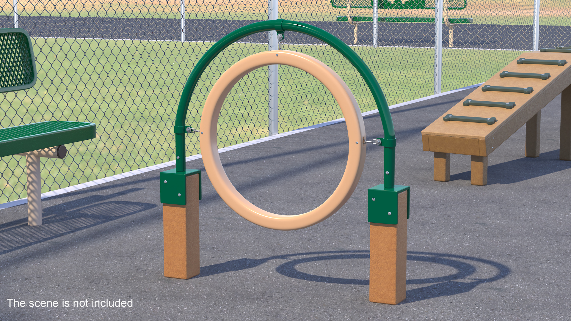 Hanging Ring for Dog Training Park 3D model