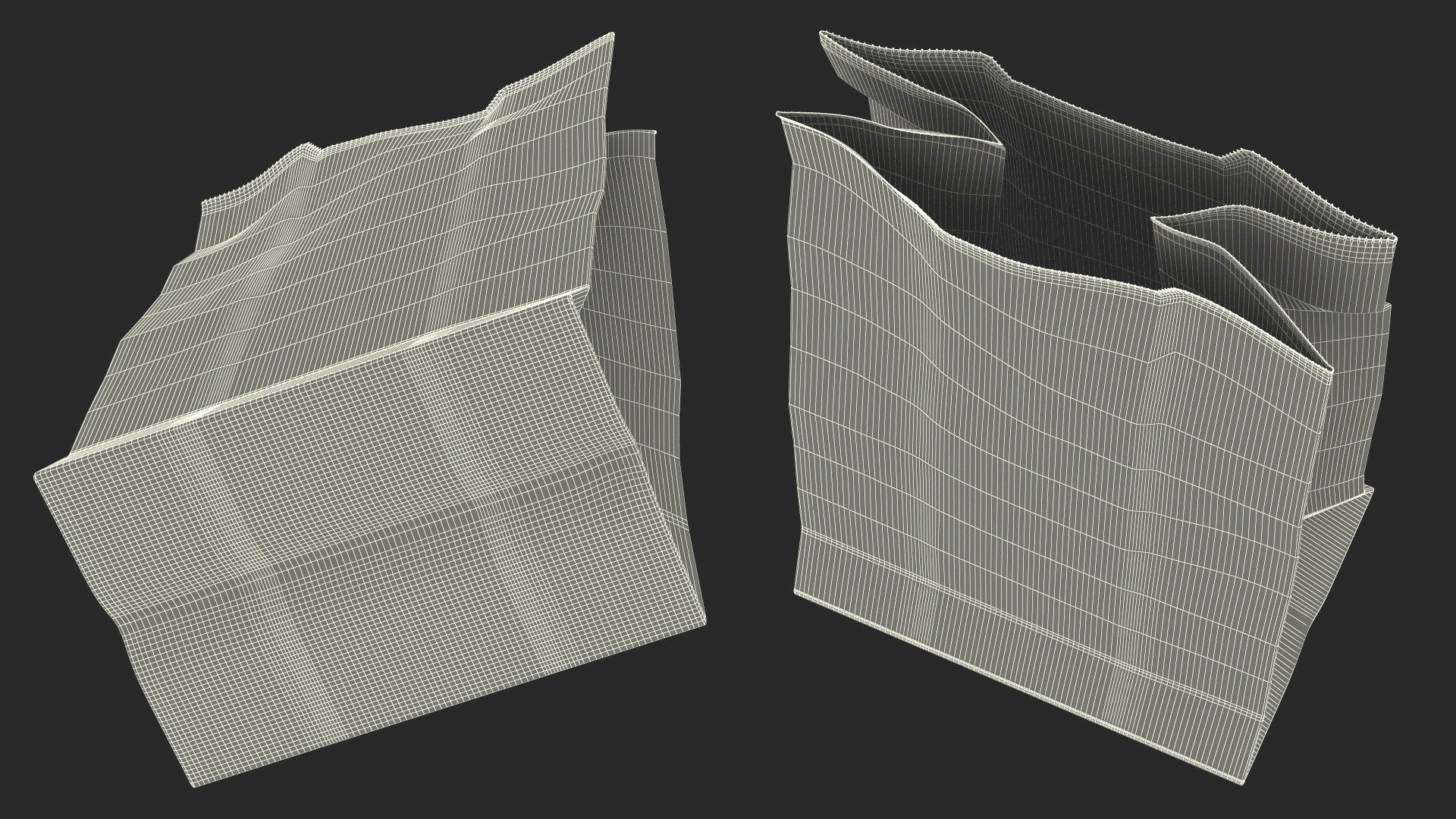 Paper Grocery Bag 3D