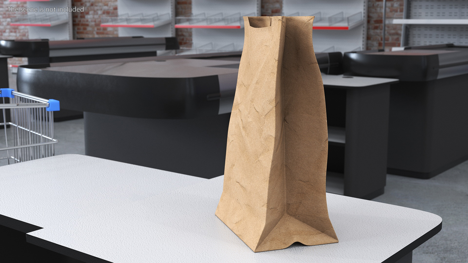 Paper Grocery Bag 3D