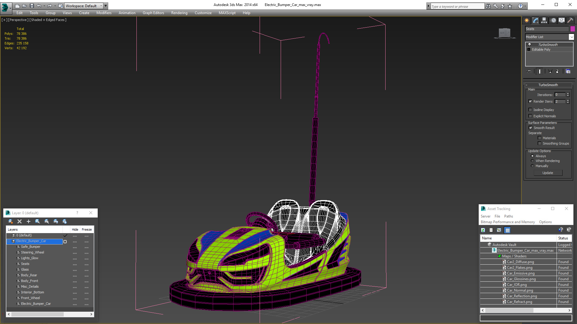 Electric Bumper Car 3D model