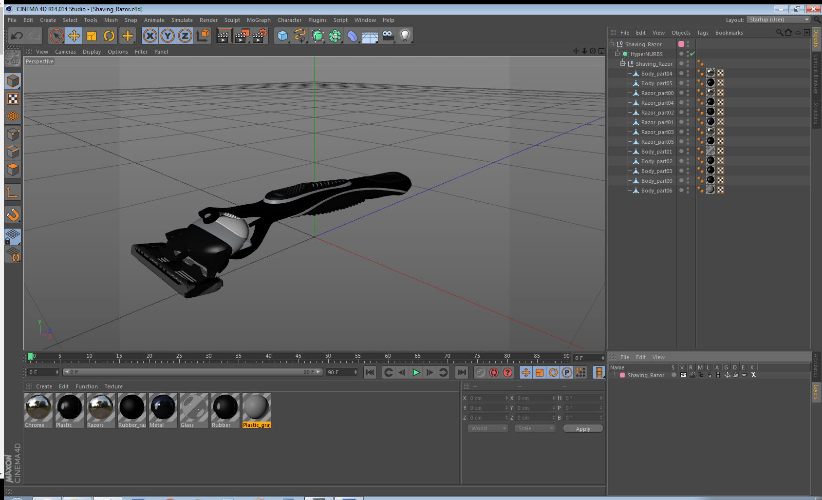 3D Shaving Razor model