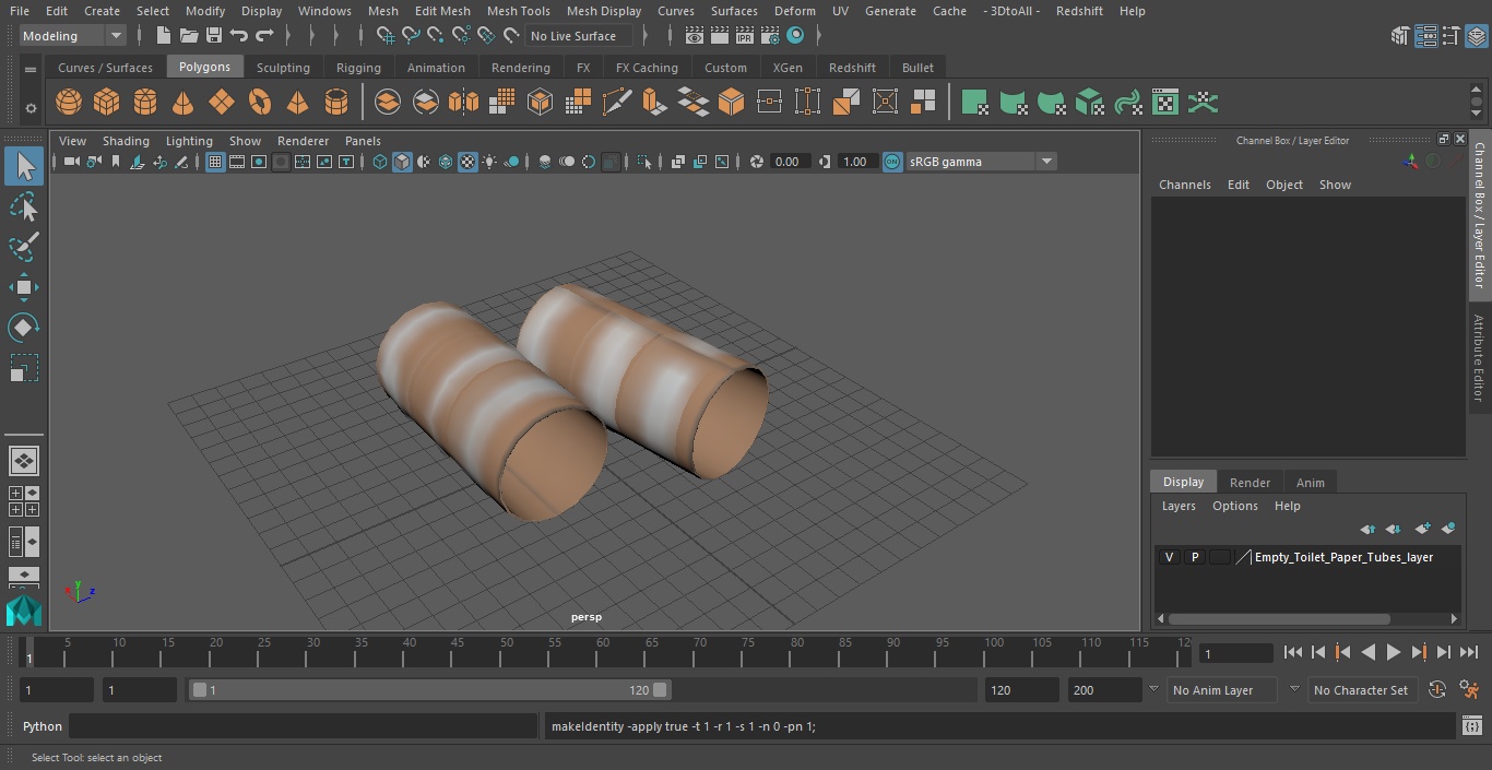 Empty Toilet Paper Tubes 3D model