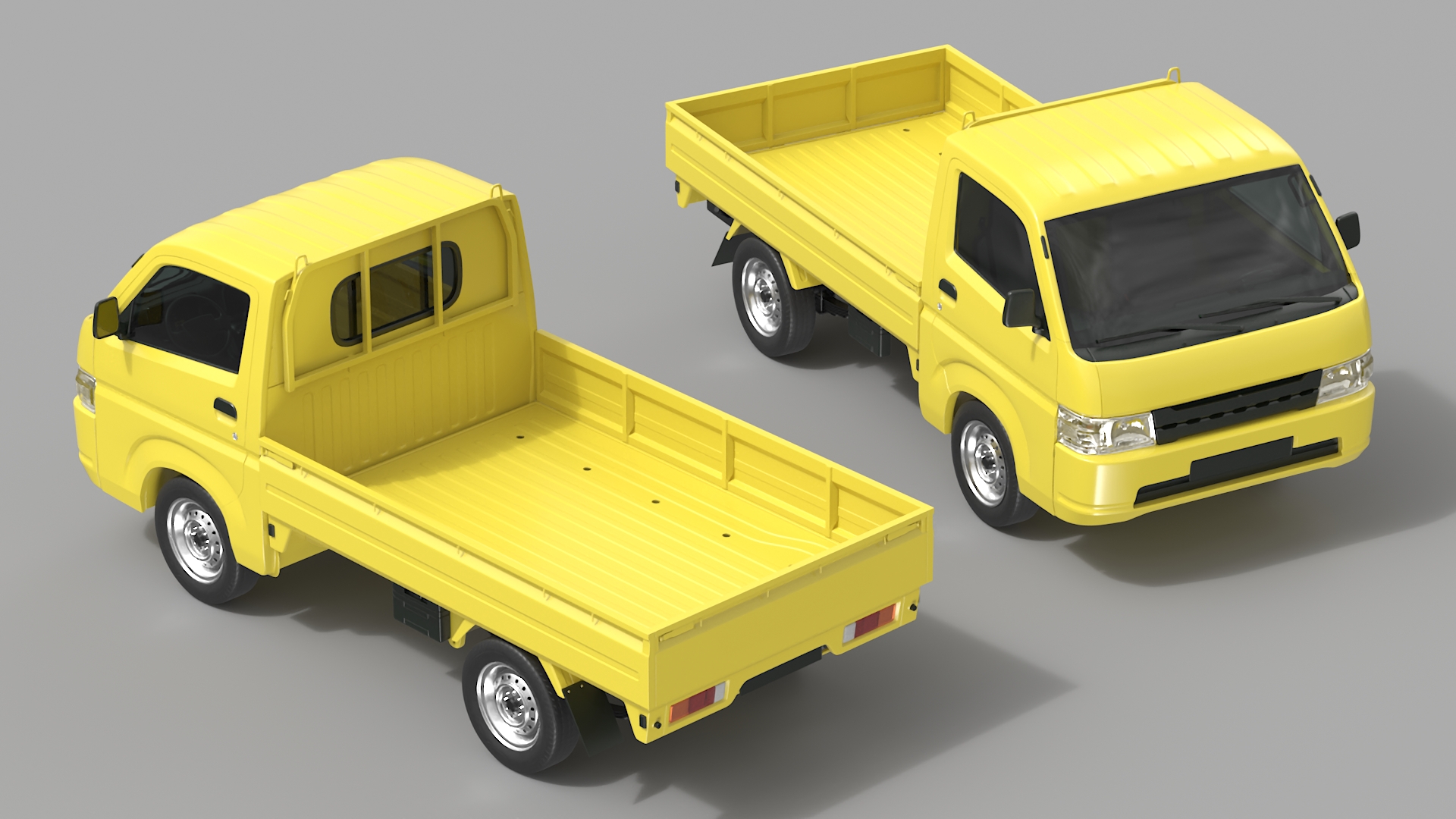 Flatbed Truck for Transportation 3D