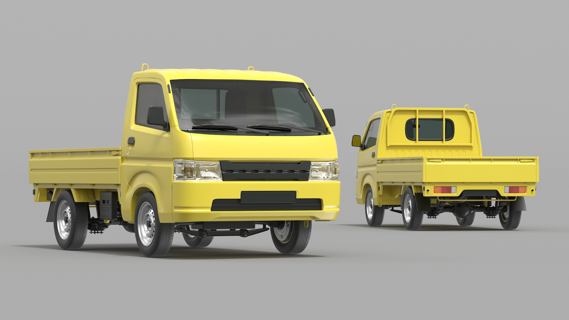 Flatbed Truck for Transportation 3D