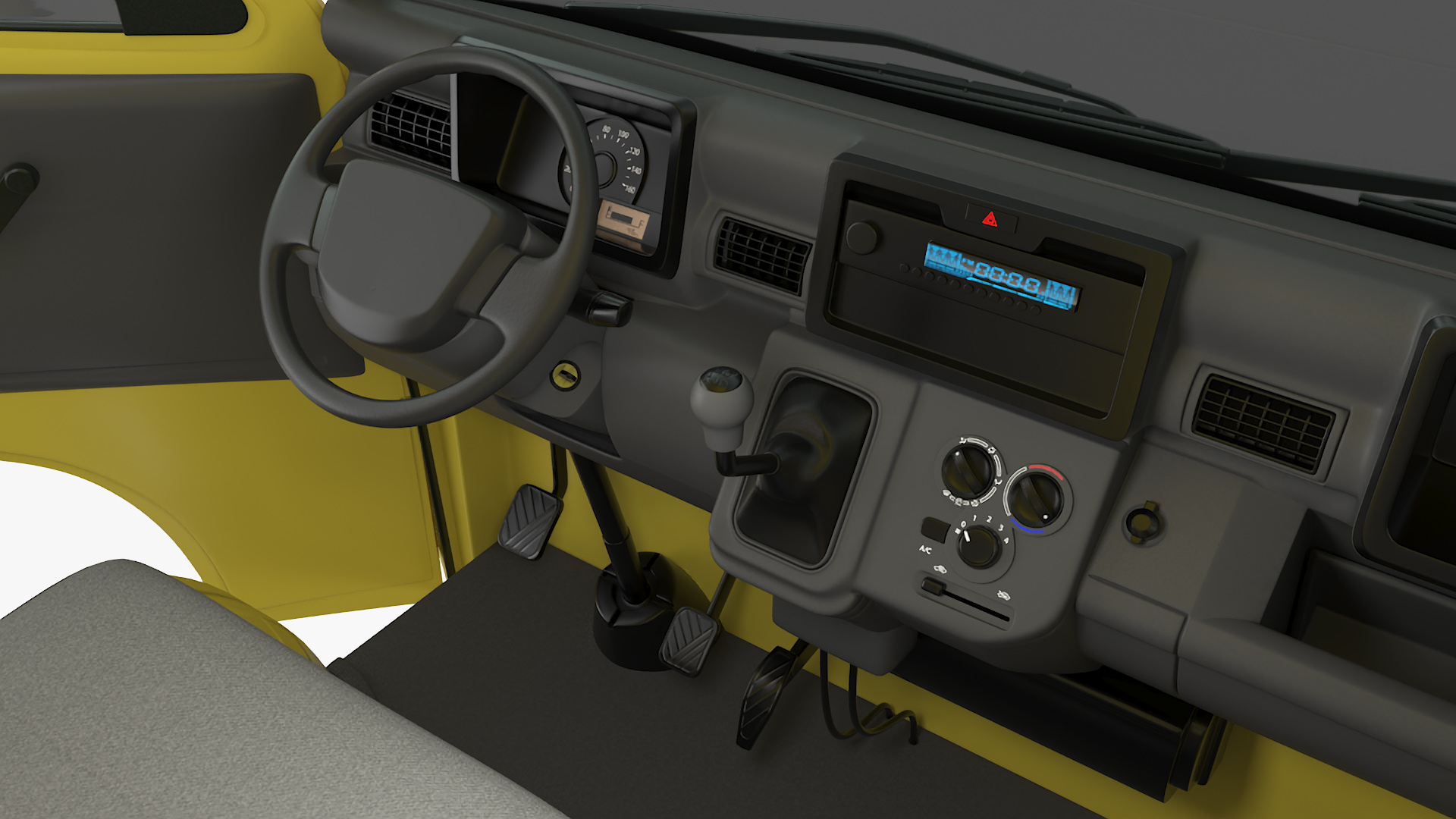 Flatbed Truck for Transportation 3D