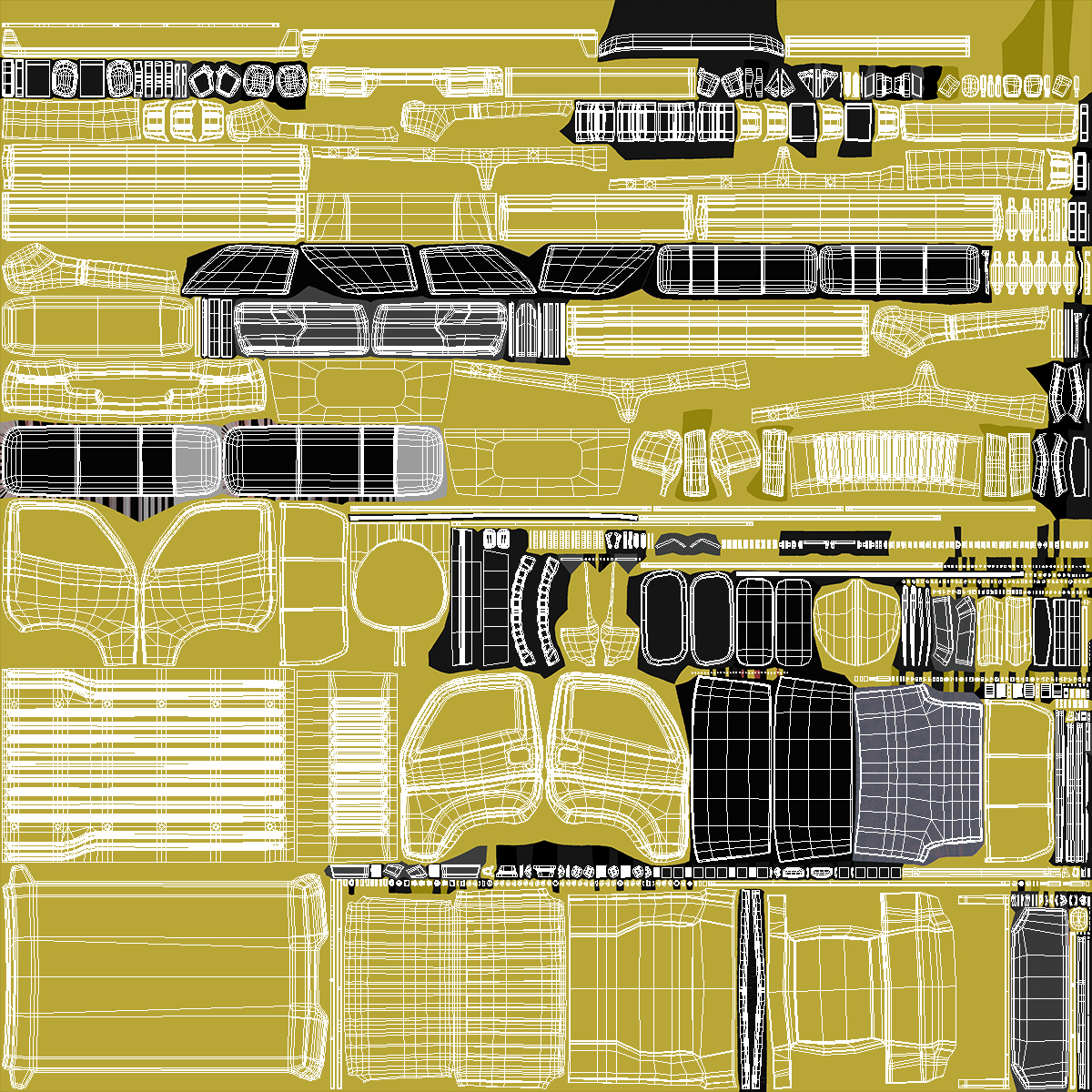 Flatbed Truck for Transportation 3D