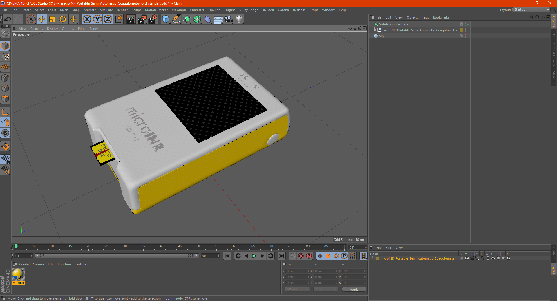 3D model microINR Portable Semi Automatic Coagulometer