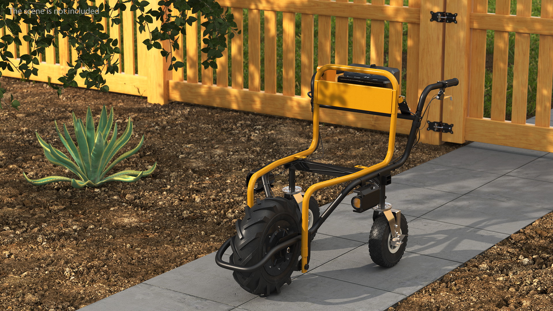 3D Motorized Electric Wheelbarrow Frame