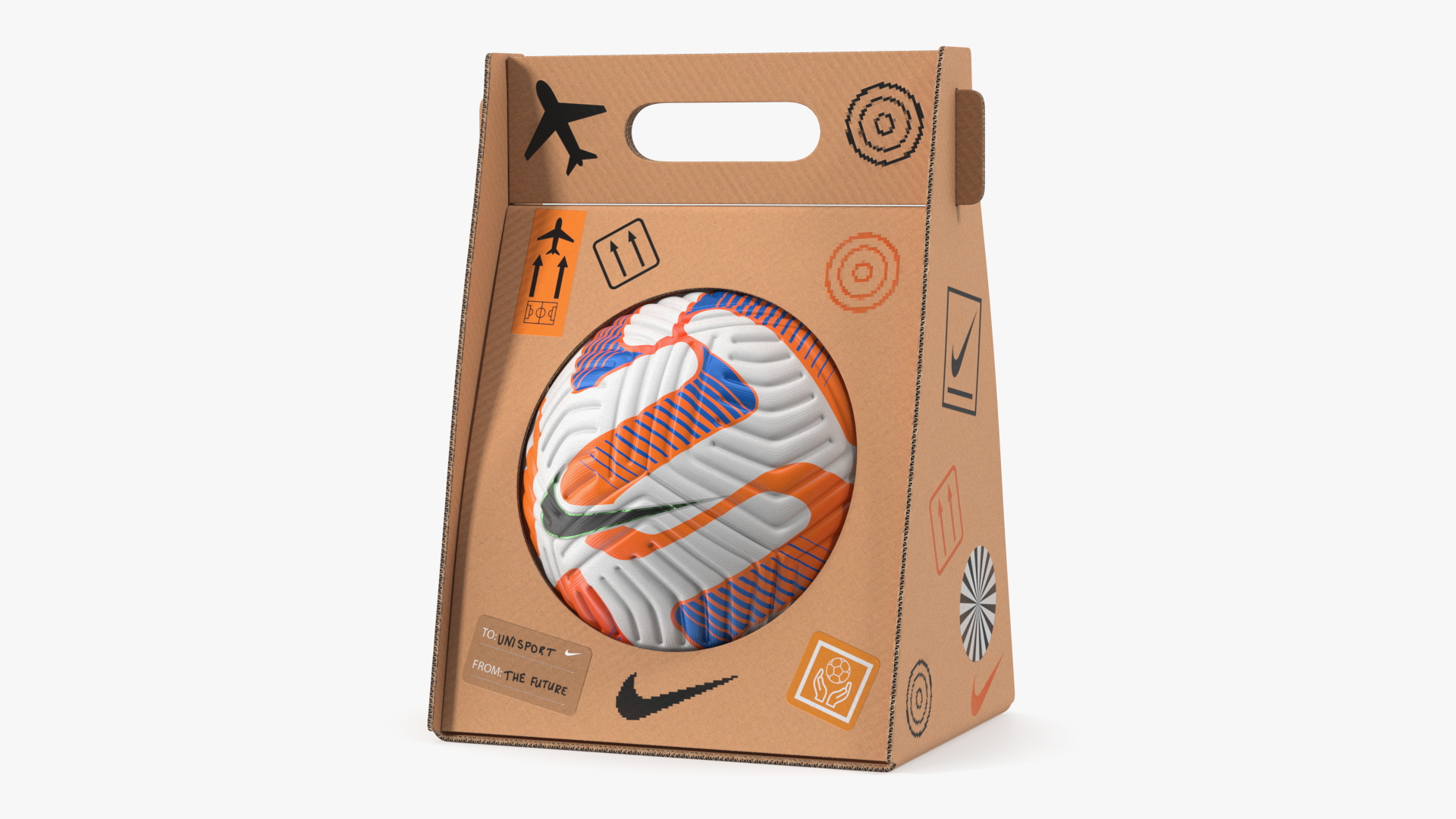 3D model Nike Premier League 2022-23 Flight Official Match Ball in Package