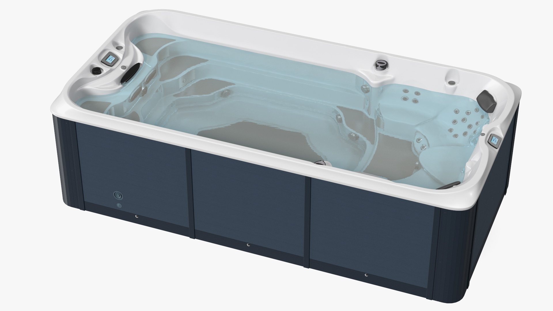 Spa Hot Tub with Water 3D