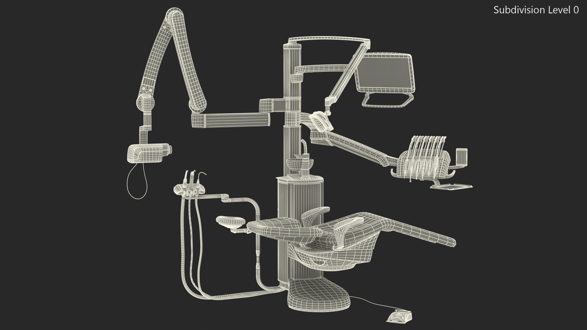 3D Modern Dental Unit model