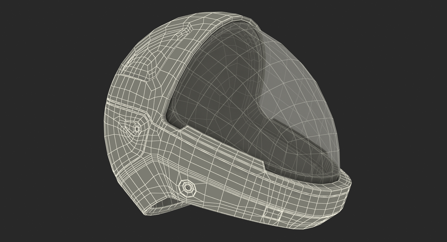 3D Futuristic Space Helmet model