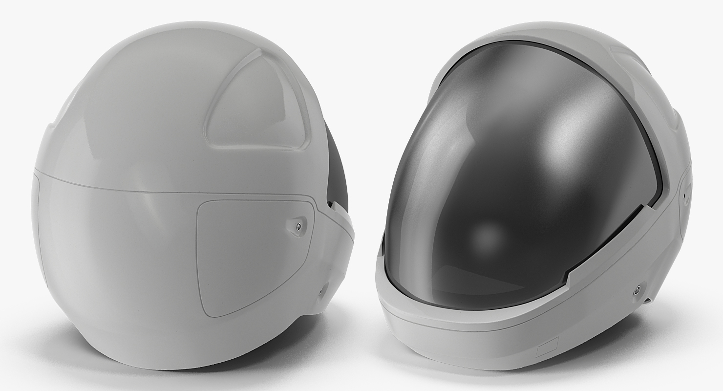 3D Futuristic Space Helmet model