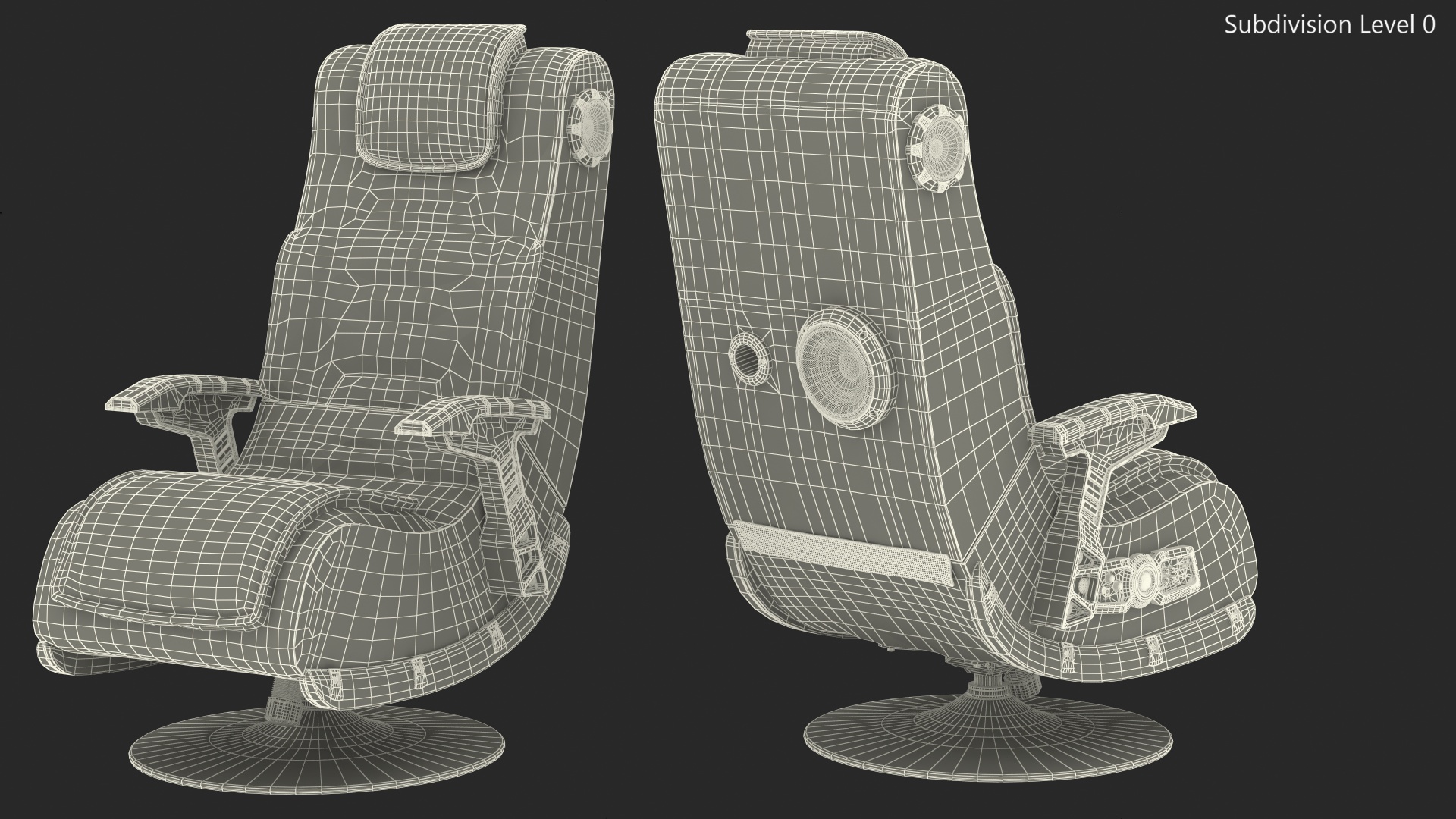 3D Gaming Chair with Speakers