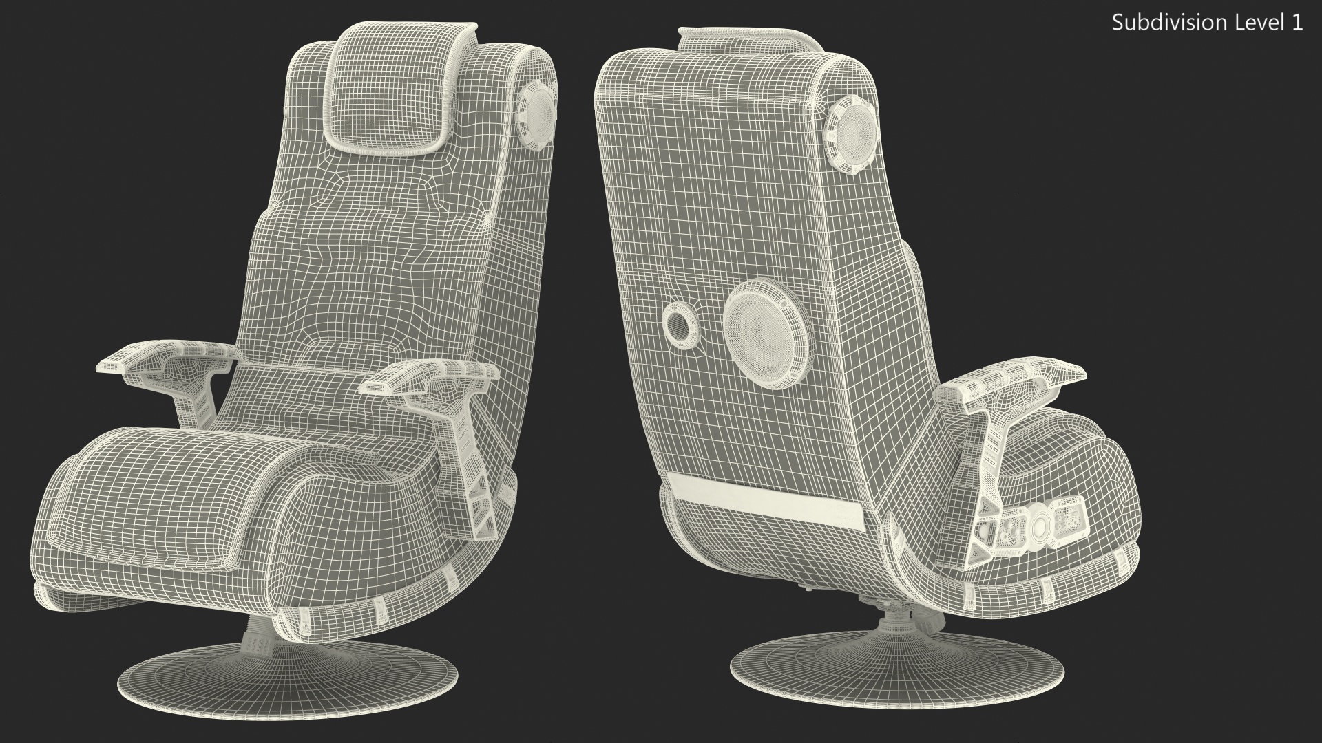 3D Gaming Chair with Speakers