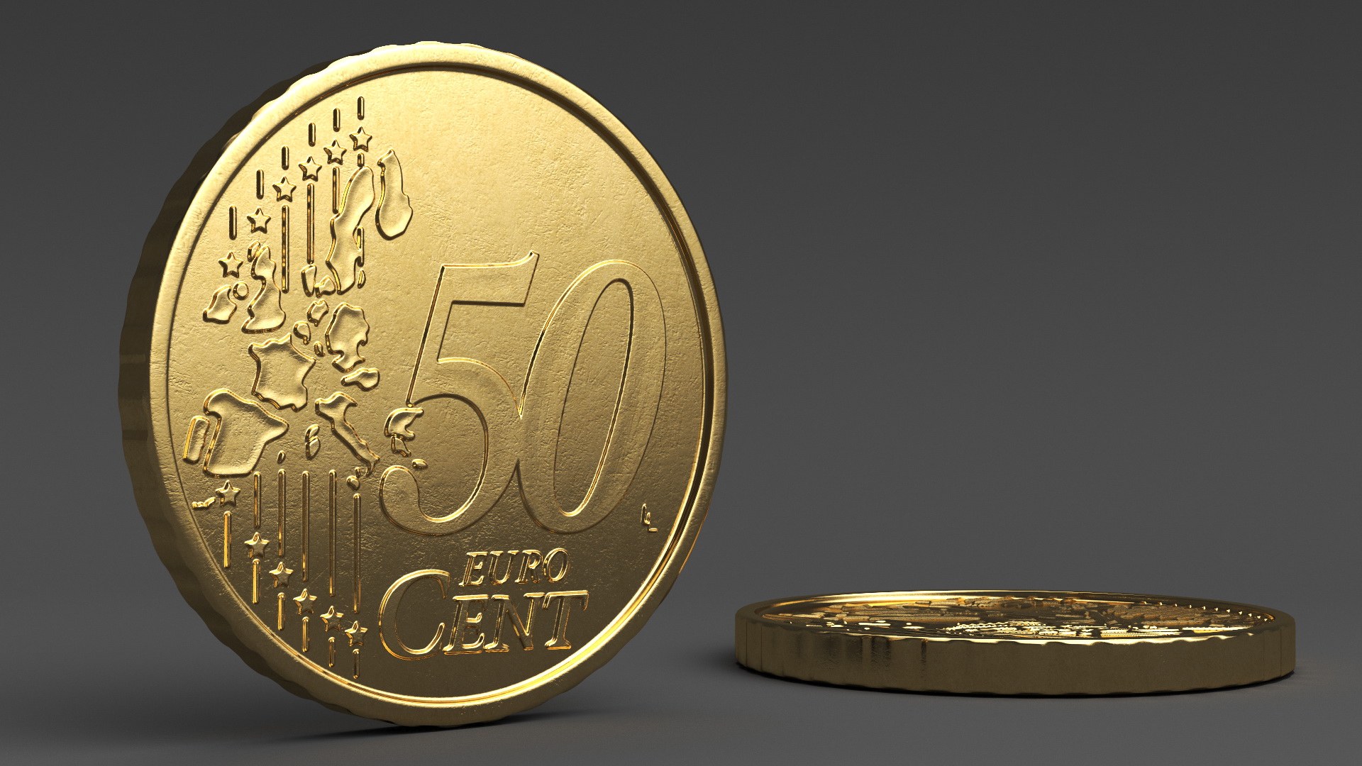 50 Euro Cent France 3D model